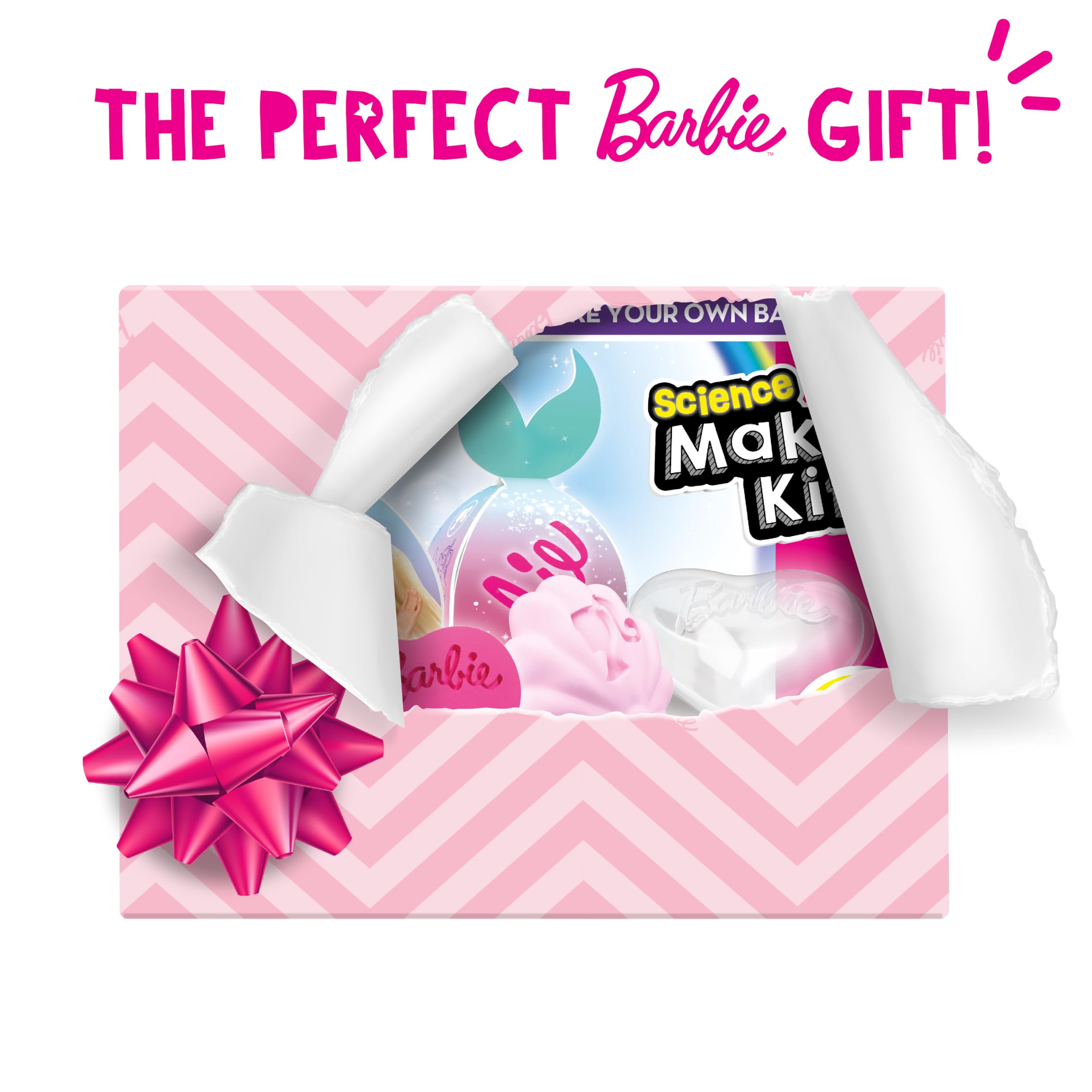 BLADEZ Barbie DIY Bath Fizzers Kit with Pink Colour and Peach Scent 5