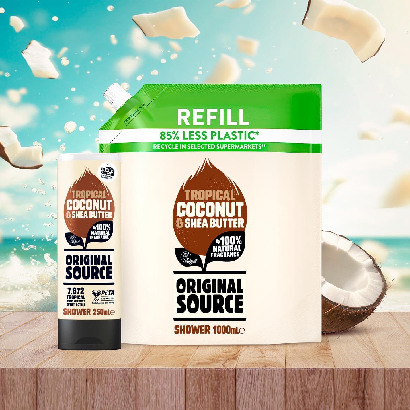 Original Source Coconut & Shea Butter Shower Gel Multipack (3 x 1000ml) - Vegan 3