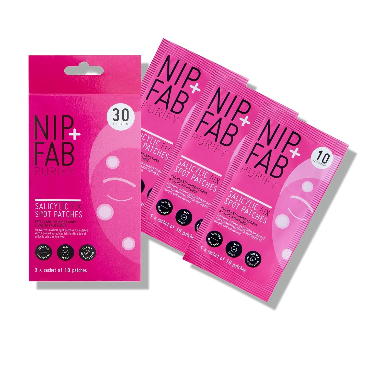 Nip + Fab Salicylic Acid Fix Spot Patches with Tea Tree for Blemishes and Dark Spots
