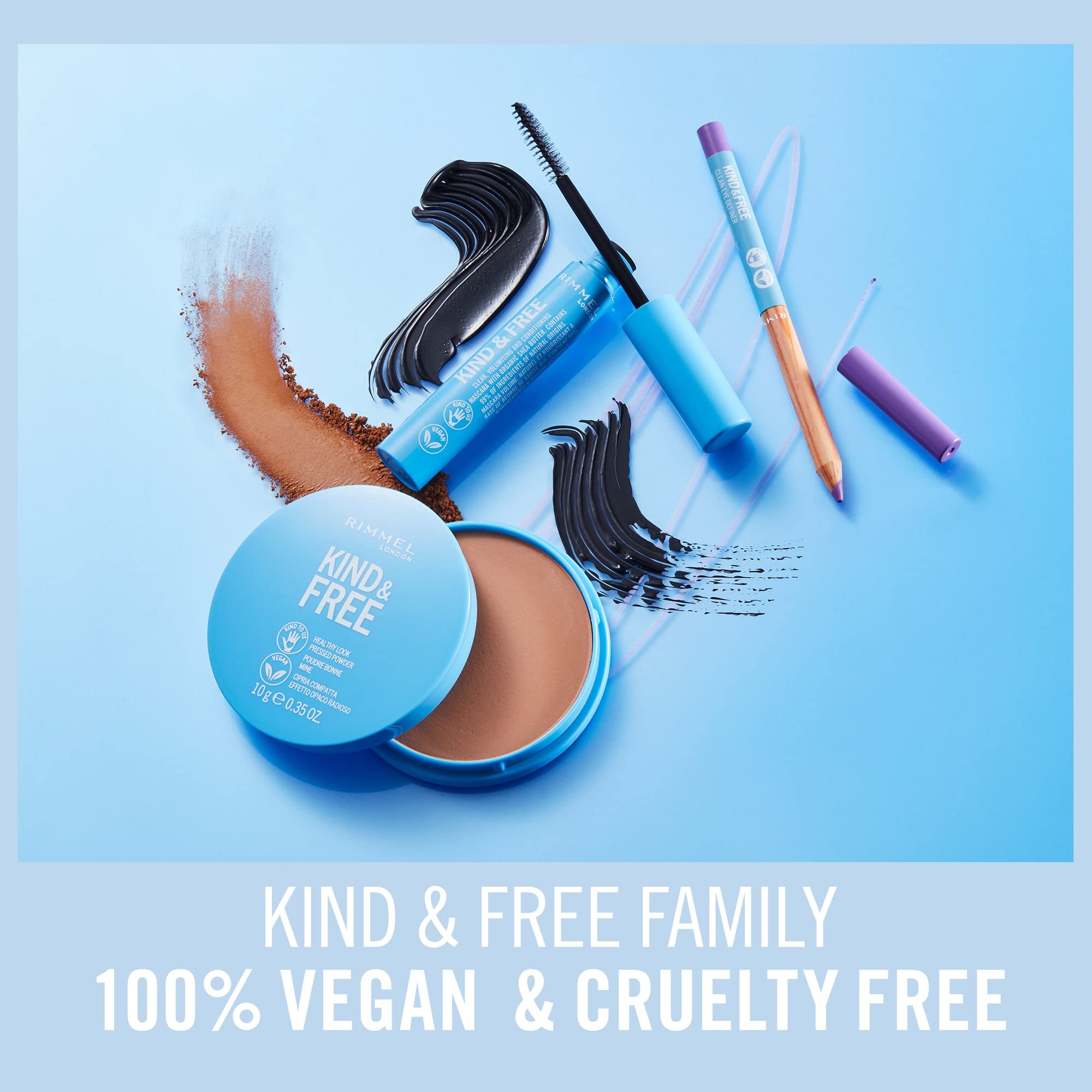 Rimmel Kind and Free Eyeliner Pencil, 006 Anime Blue, Vegan & Clean Formula 7