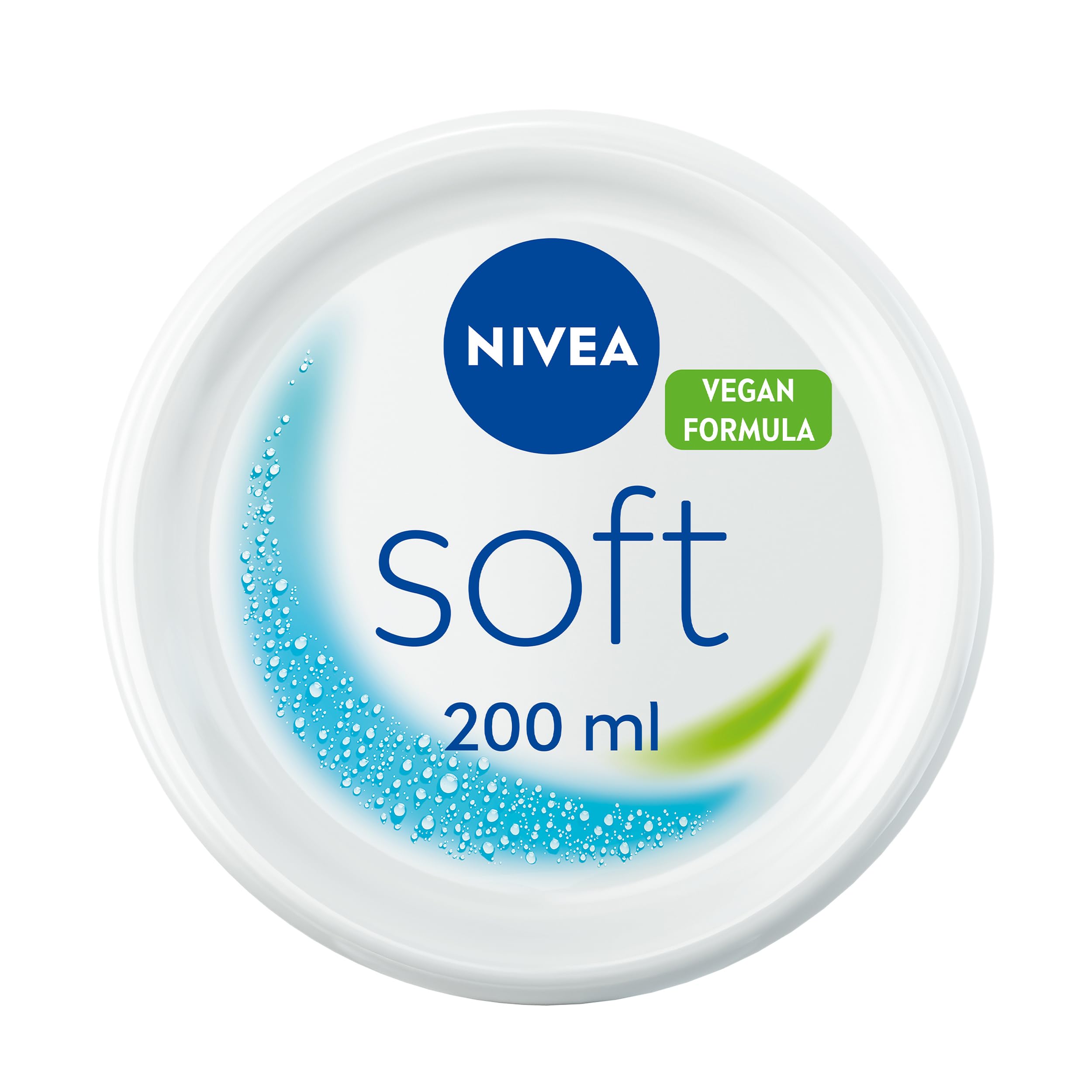 NIVEA Soft Moisturising Cream for Face, Body & Hands - 48H Hydration (200ml)