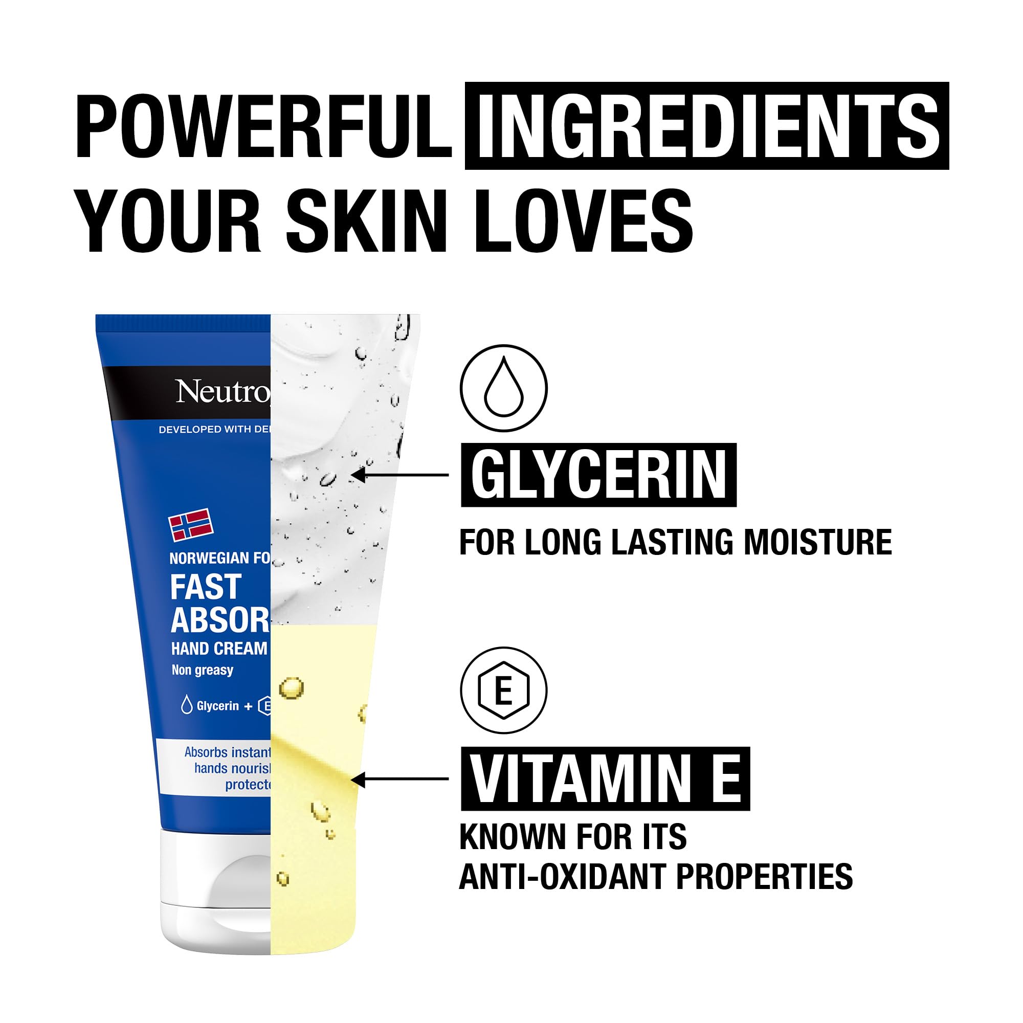 Neutrogena Norwegian Formula Fast-Absorbing Hand Cream (75ml) for Dry, Sensitive Skin 4