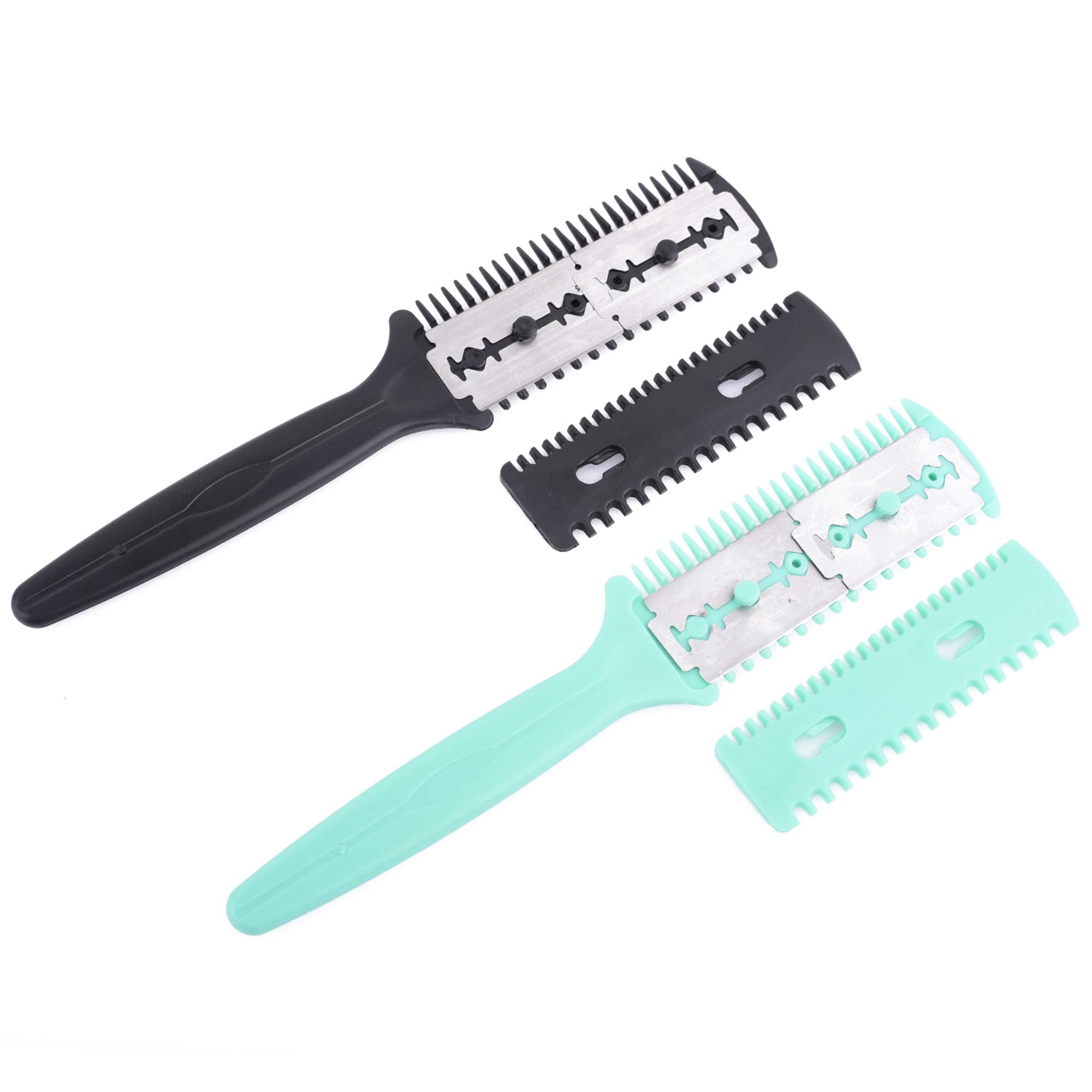 Fine Lines Double Sided Hair Razor Comb, Pack of 2 - Thinning and Split End Remover 4