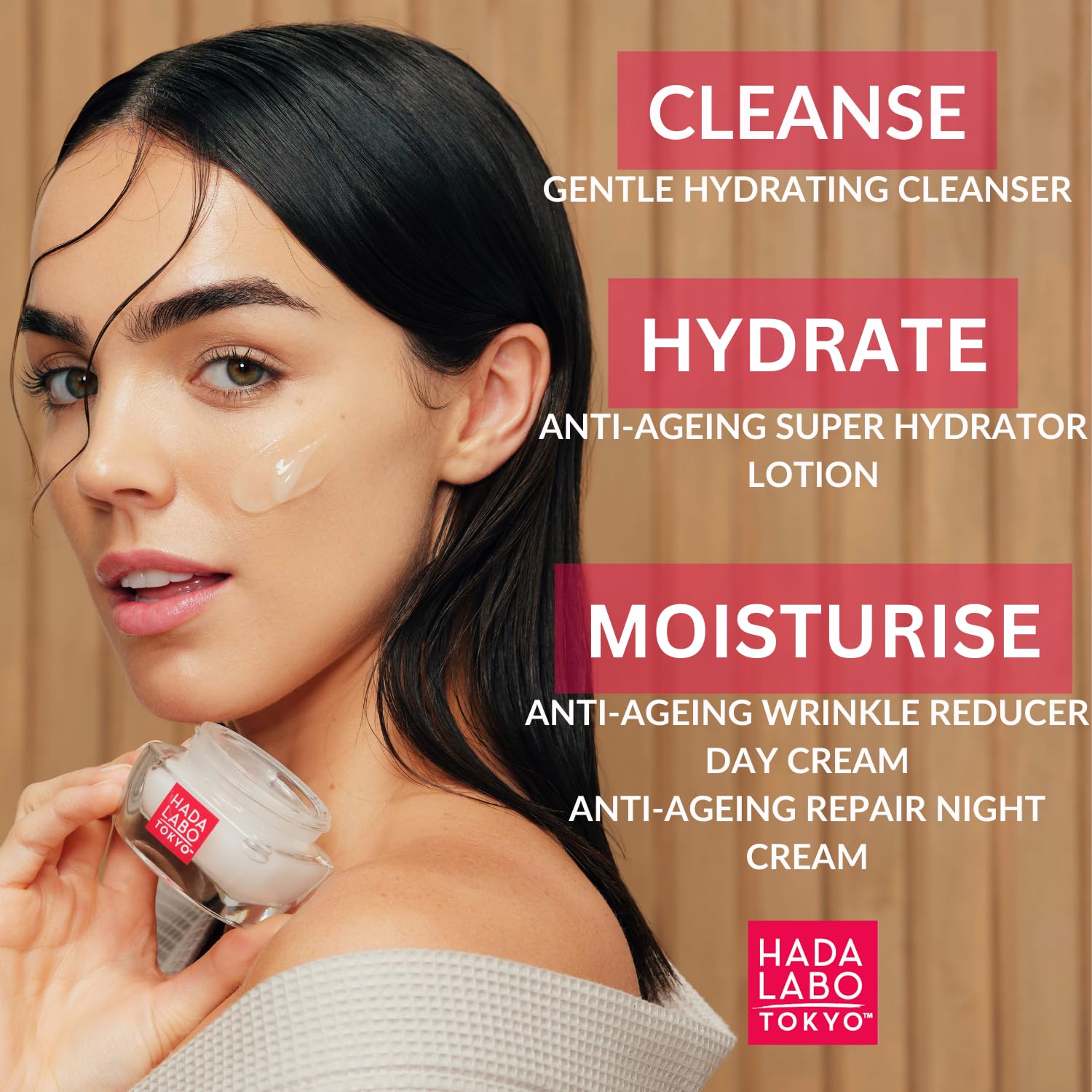 Hada Labo Tokyo Anti-Ageing Special Repair Treatment Night Cream with Super Hyaluronic Acid, 50 ml 5