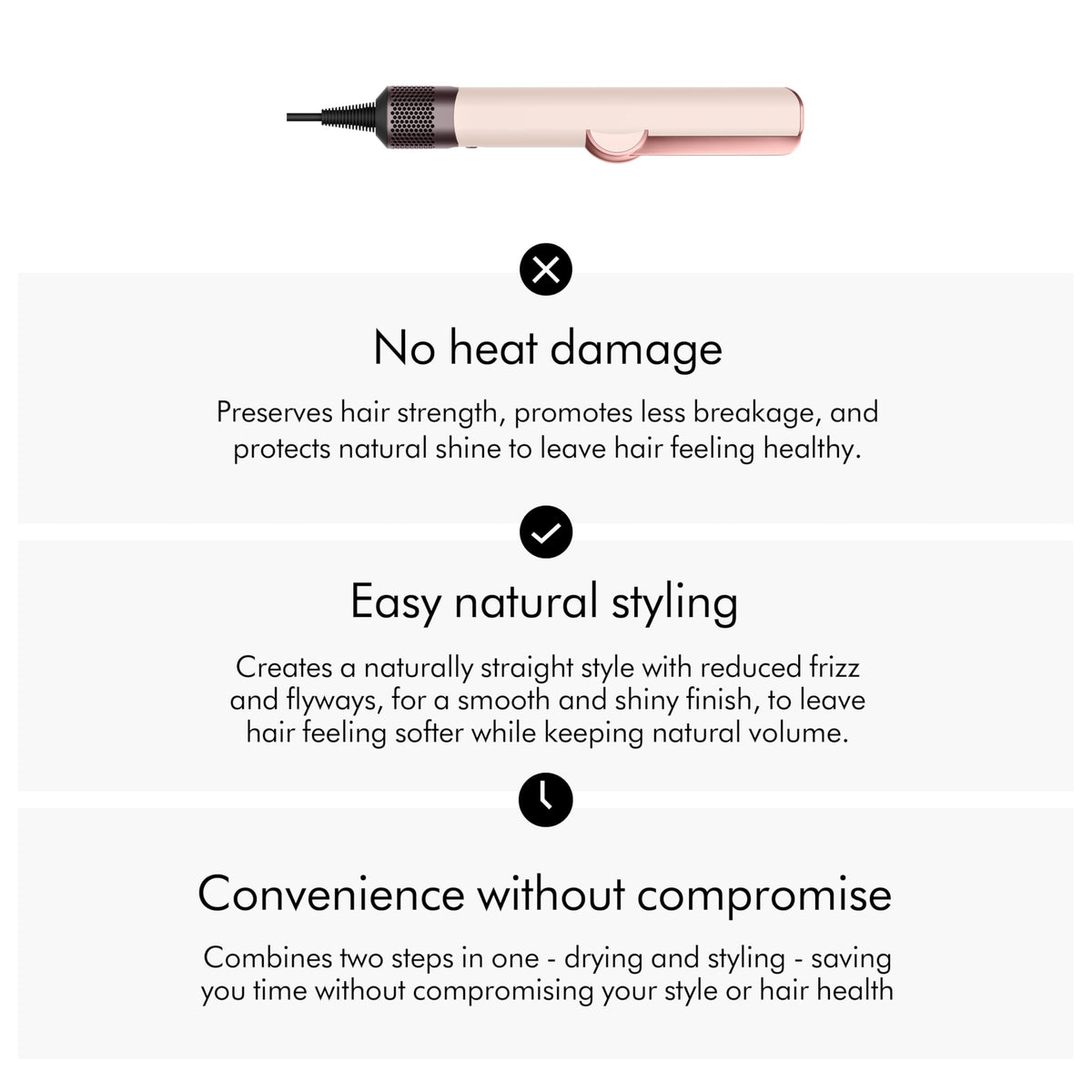 Dyson Airstrait™ Straightener and Dryer - Wet to Dry Styling with Air 3