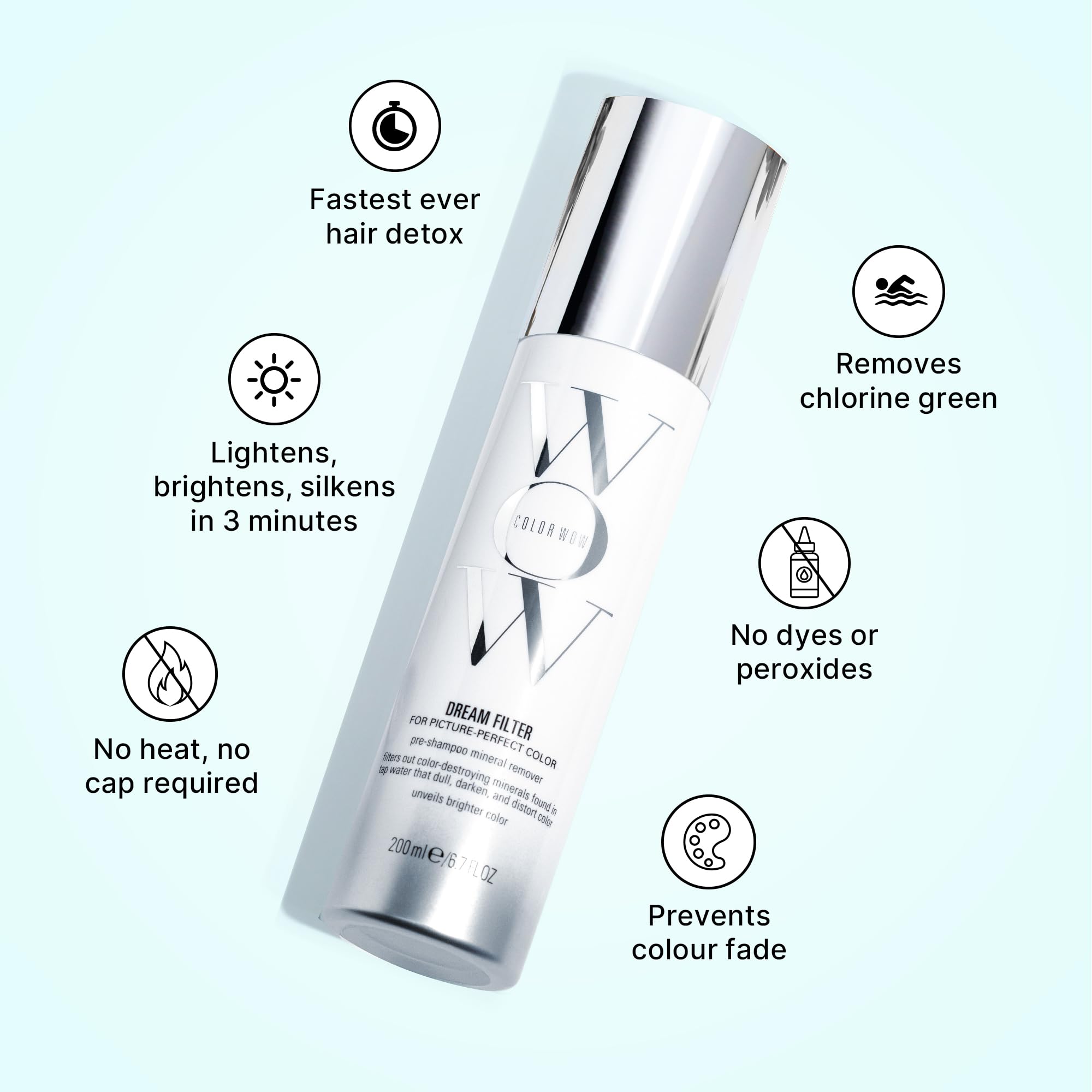 COLOR WOW Dream Filter Pre Shampoo Mineral Remover for Brighter Color - 200ml