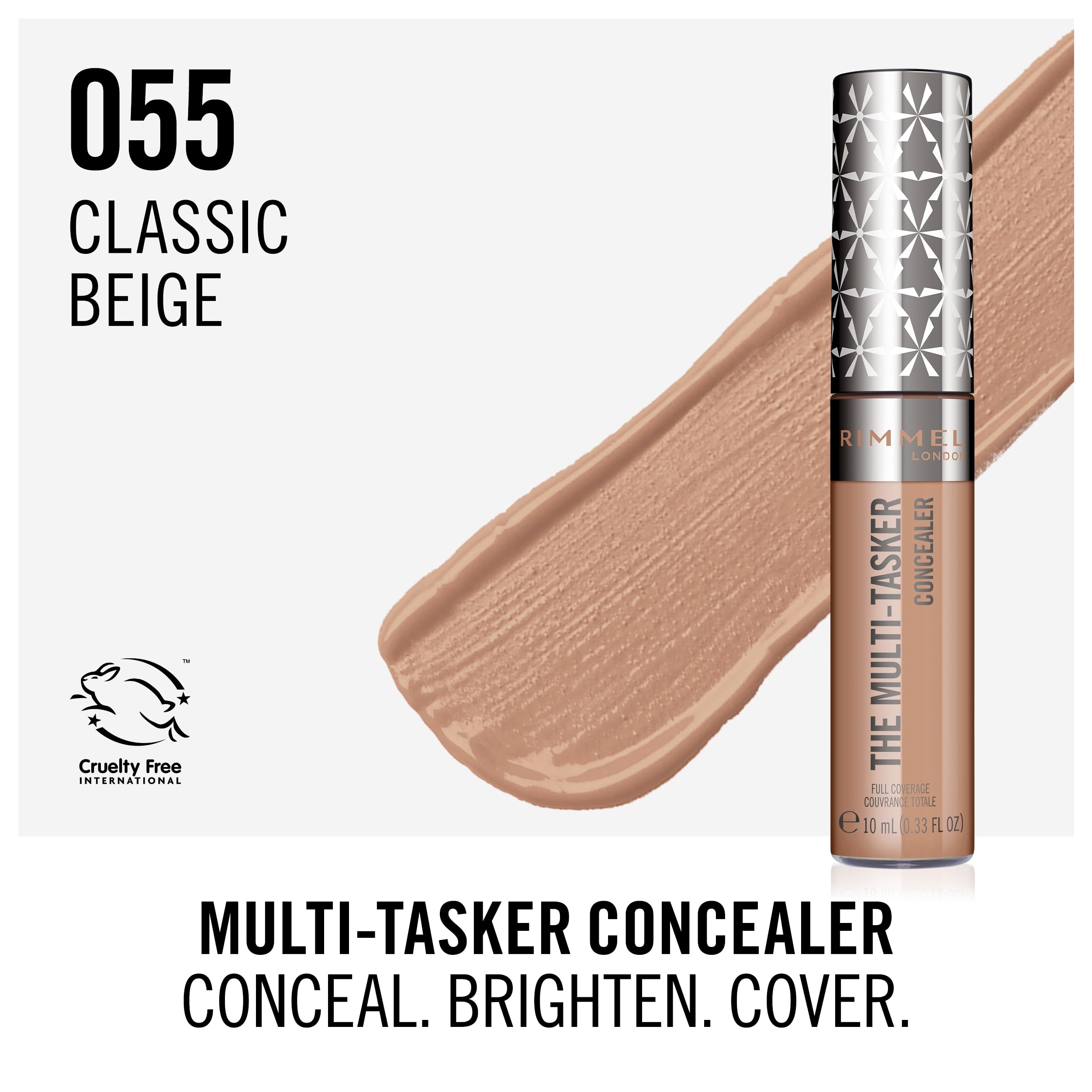 Rimmel Multi Tasker Liquid Concealer, 055 Classic Beige - 24 Hour Wear 4