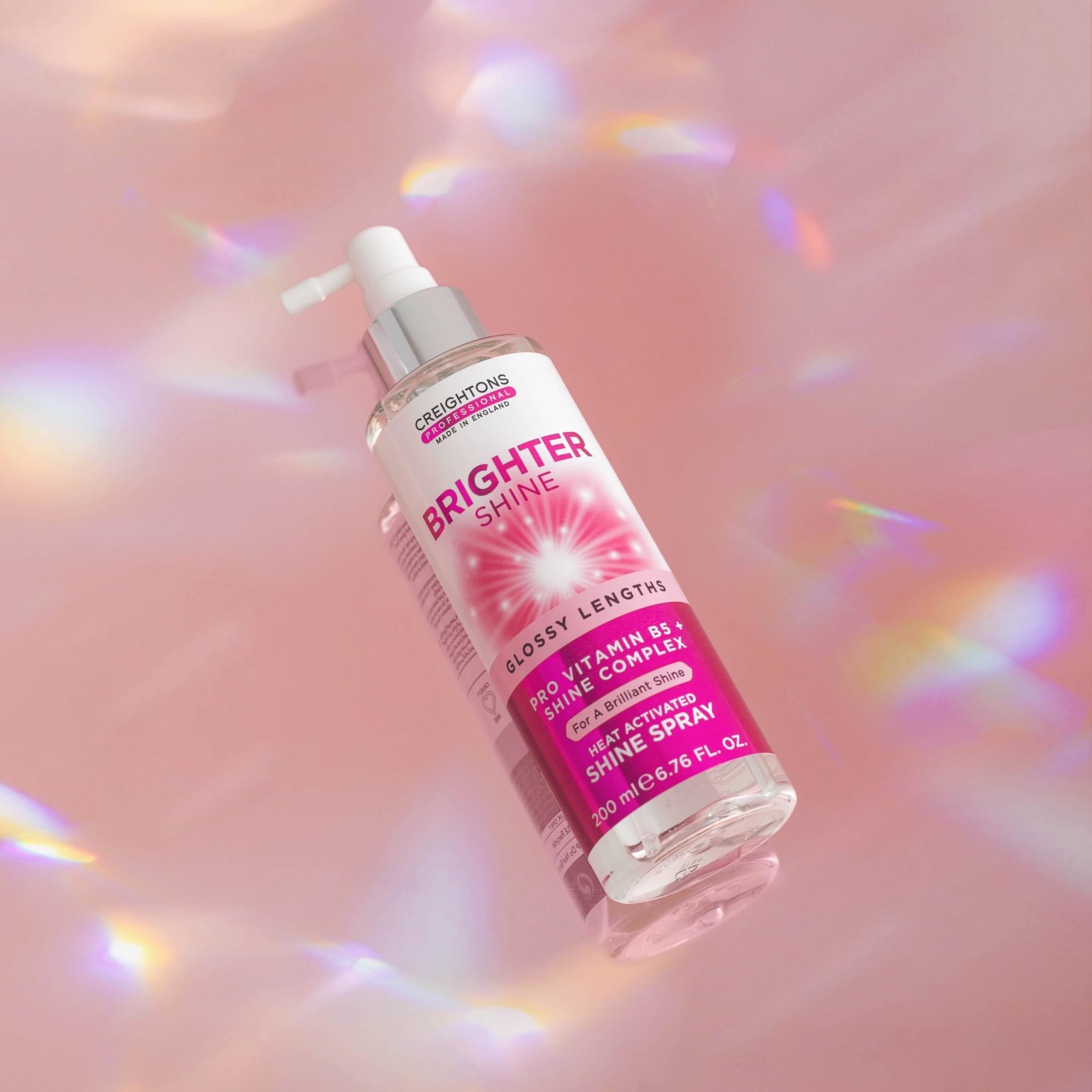 Creightons Professional Brighter Shine Heat Activated Styling Spray 200ml for Radiant Hair Gloss 3