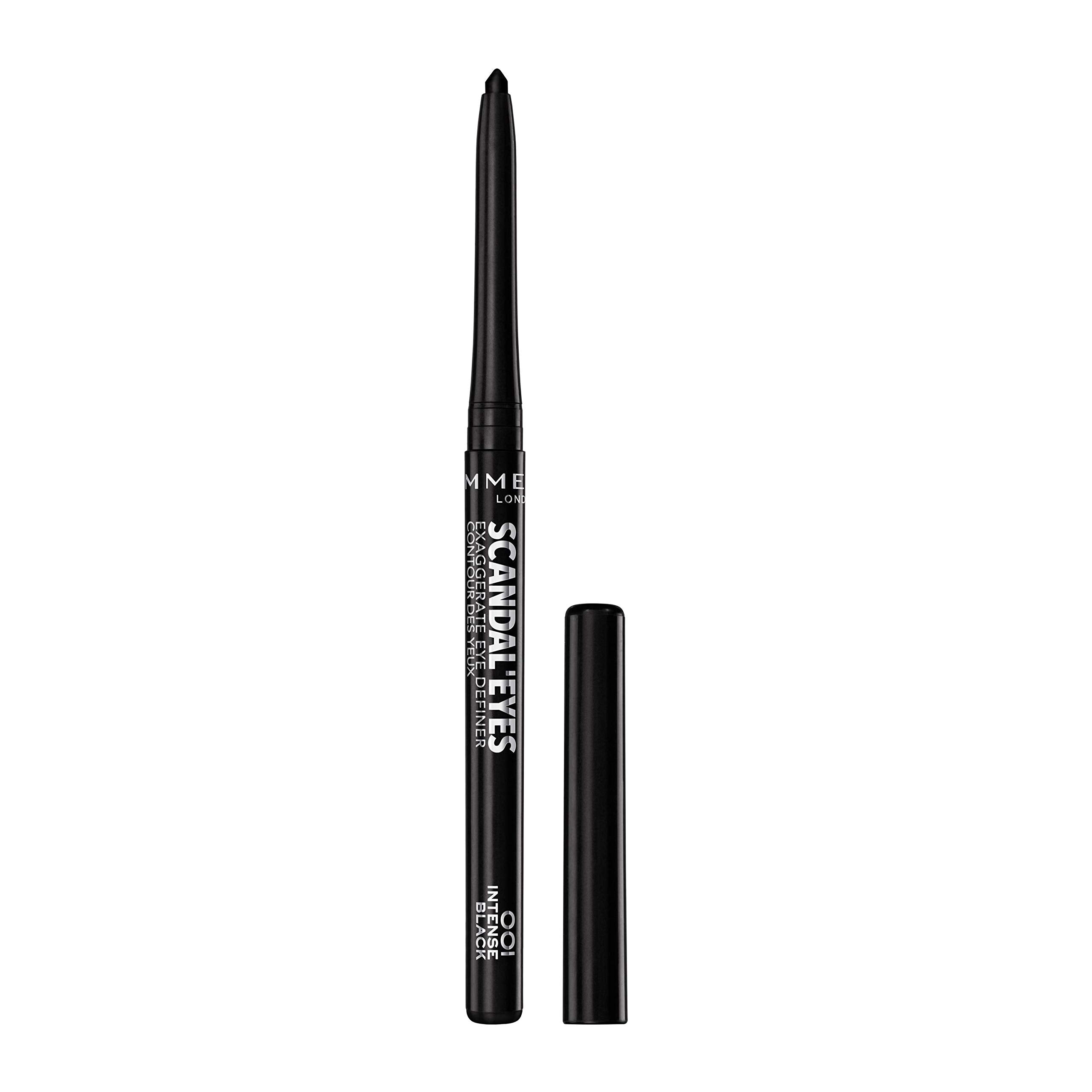 Rimmel London Scandaleyes Exaggerate Eye Definer Eyeliner, 001 Intense Black, 0.35g