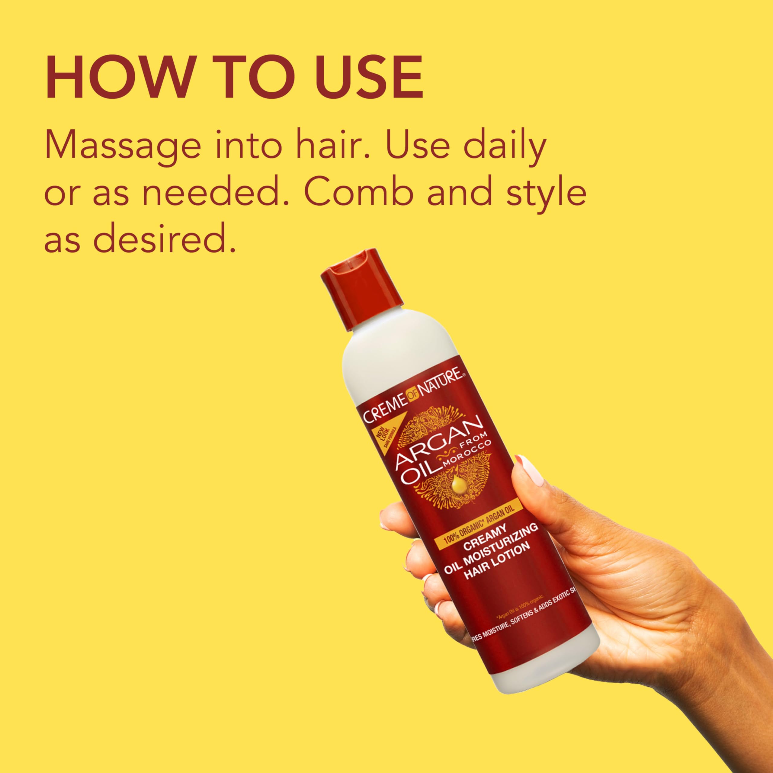 Creme of Nature Argan Oil Moisturizing Lotion, Creamy Oil, 250 ml 7