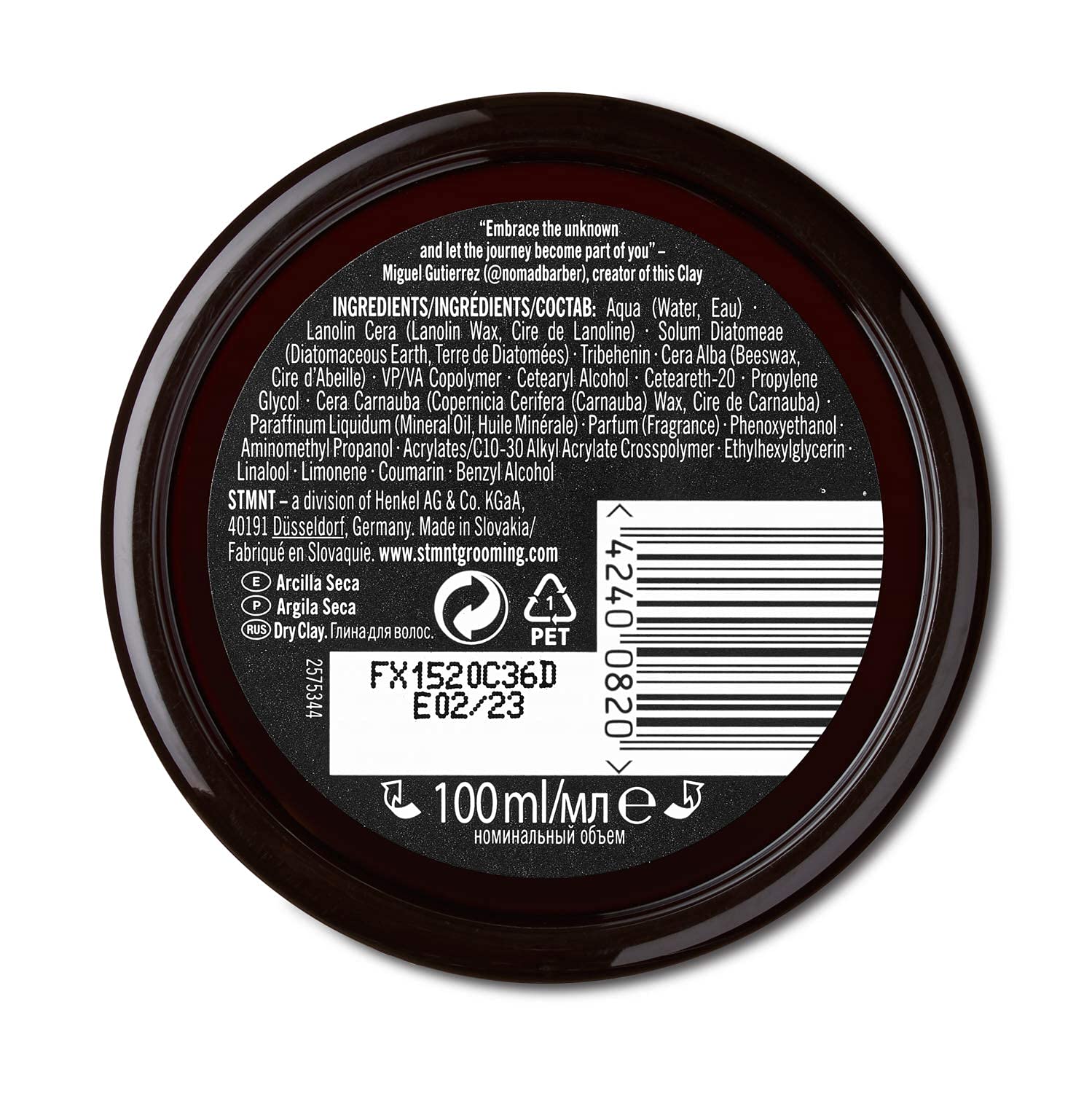 STMNT Grooming Goods Dry Clay for Extra Matte Finish and Super Strong Control 7