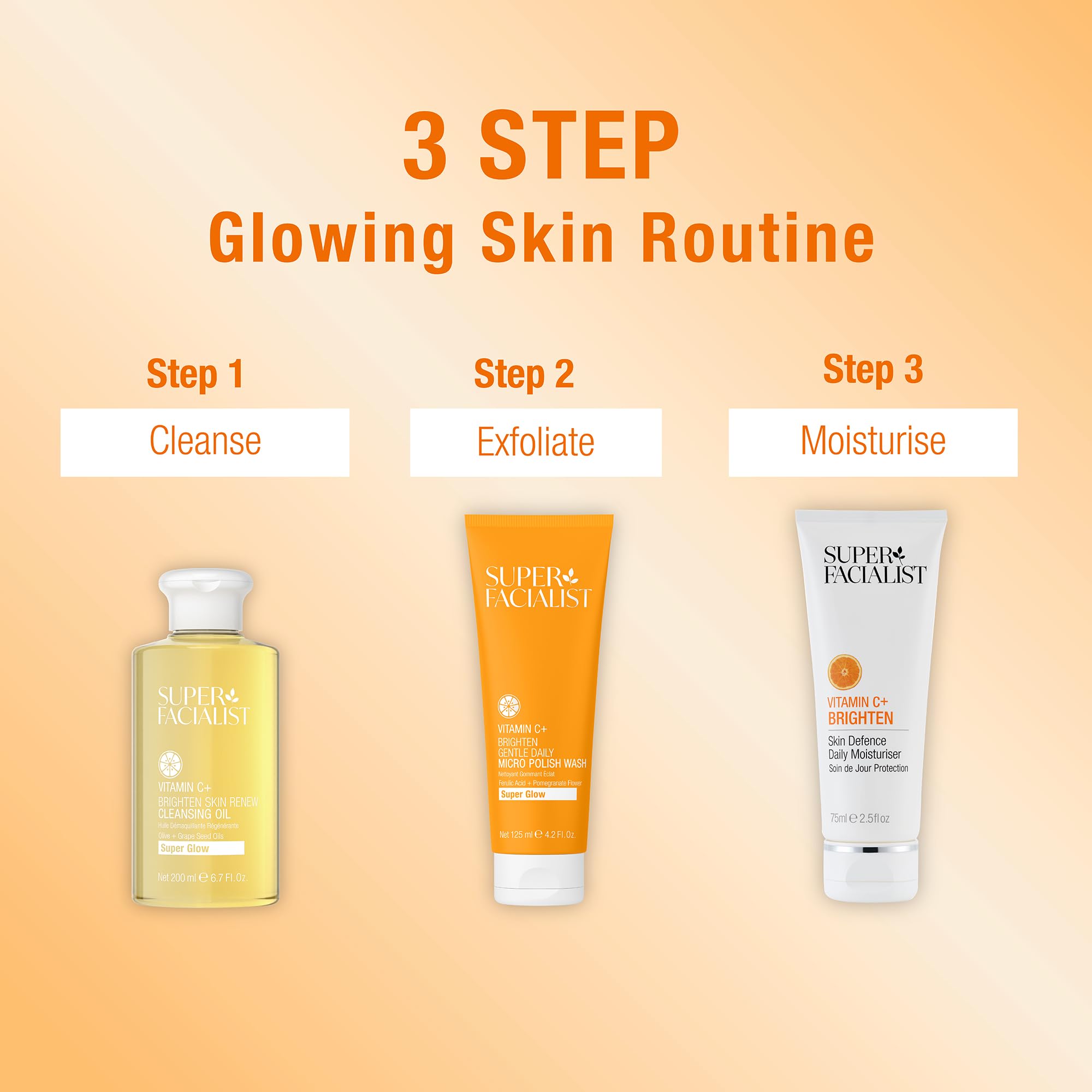 Super Facialist Vitamin C + Gentle Daily Micro Polish Wash with Biodegradable Beads, 125ml 6