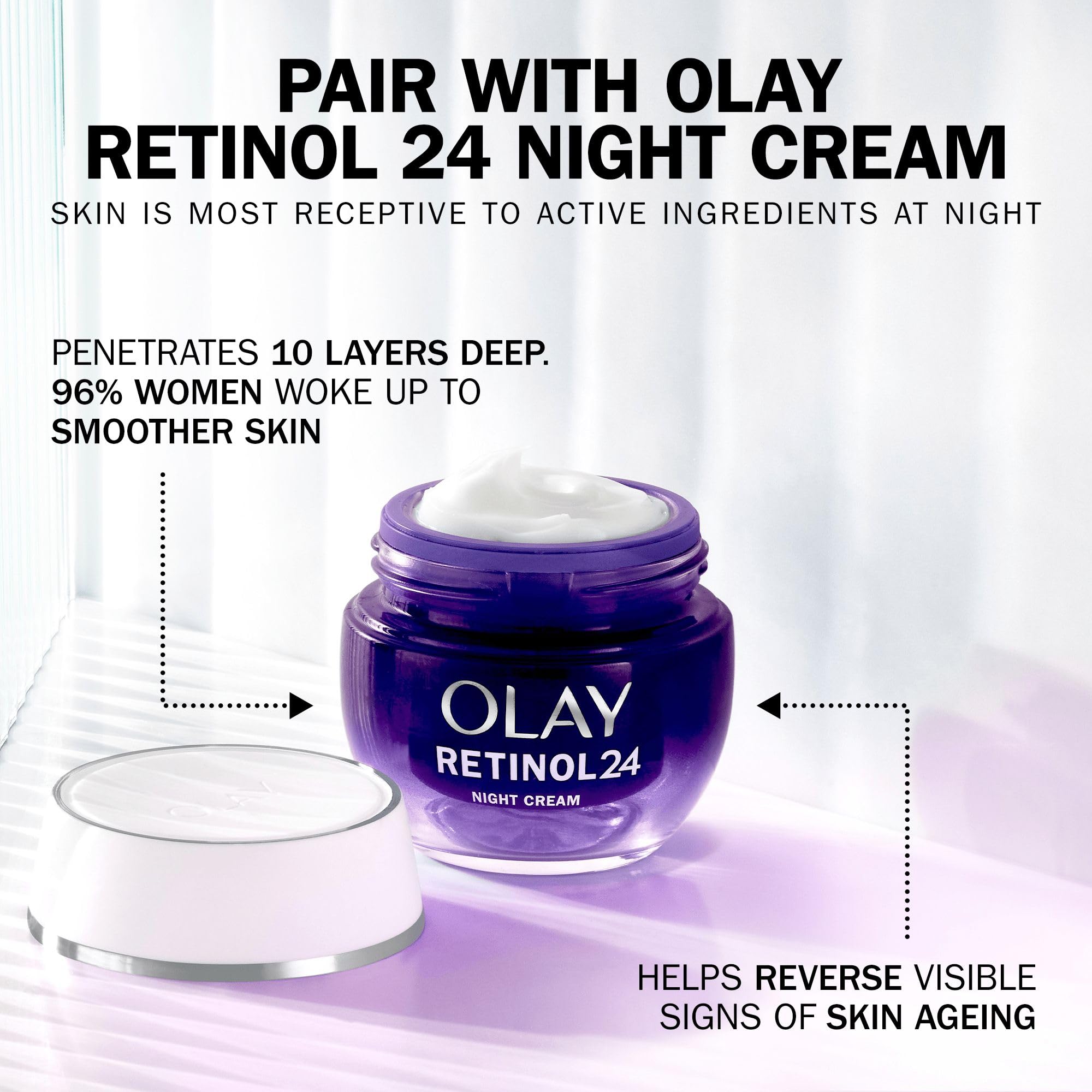 Olay Collagen Peptide Tagescreme fürs Gesicht, Hautpflege mit Niacinamid 7