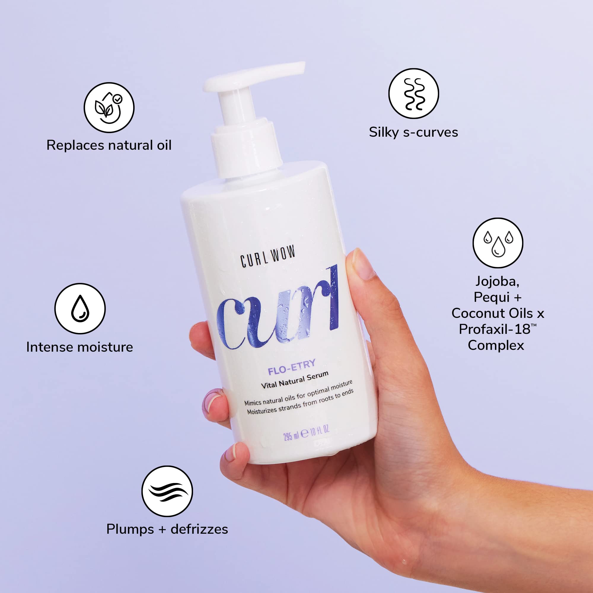 COLOR WOW Curl Wow Flo-etry Natural Curl Serum - Lightweight Hydrating Formula 6