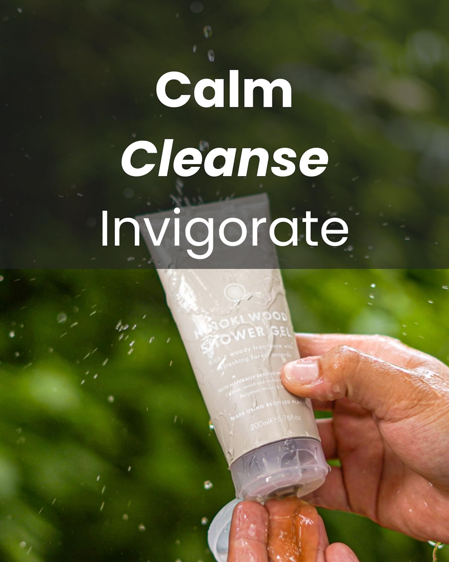 ManCave Hinoki Wood Shower Gel for Men with Natural Woody Aroma 4