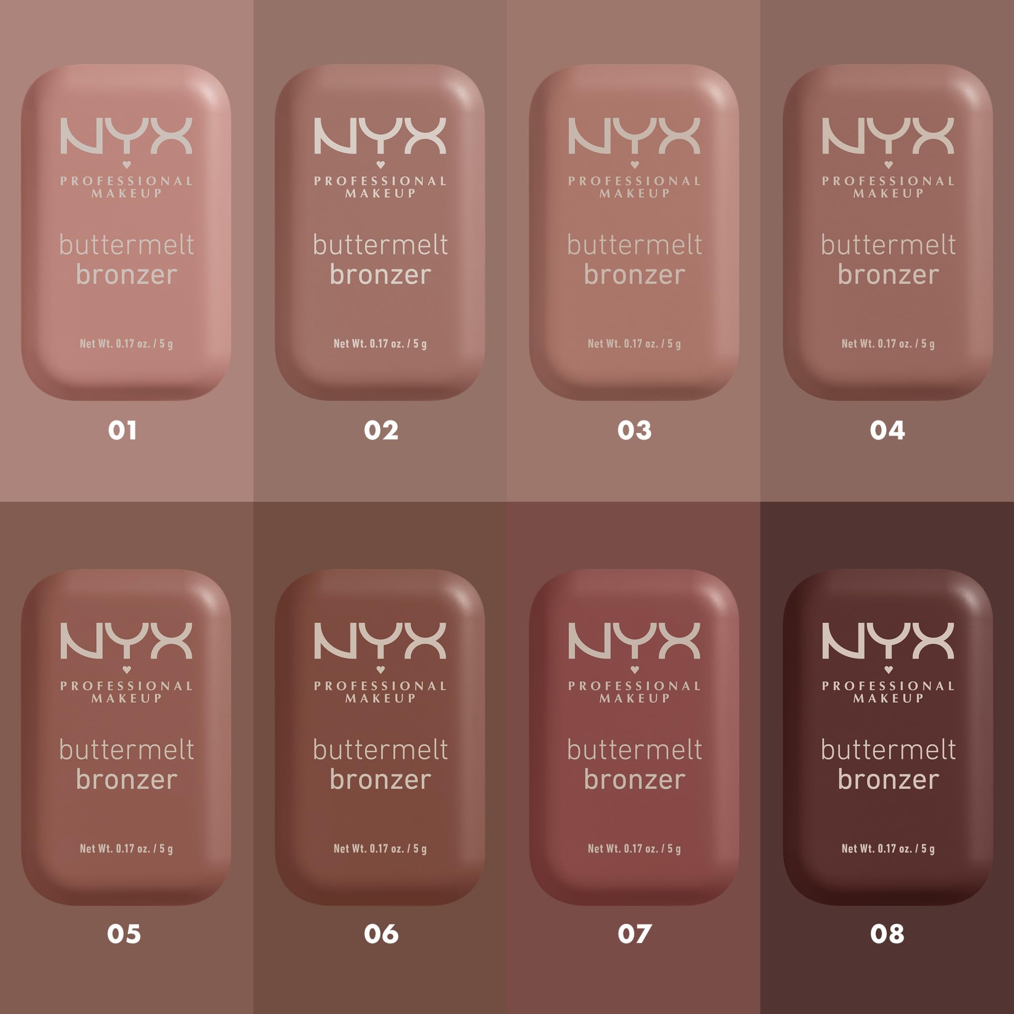 NYX Professional Makeup Buttermelt Powder Bronzer - Up To 12H Wear, Fade & Transfer Resistant 6