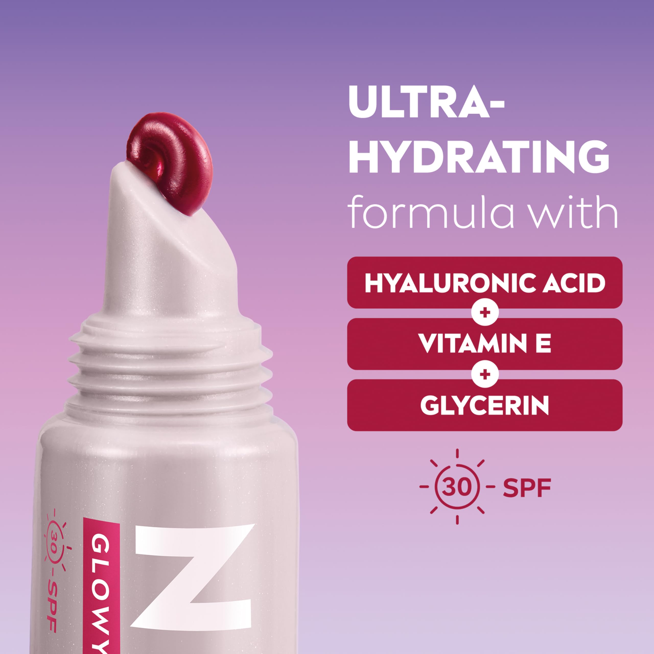 NIVEA Lip Hyaluron Glowy Lips Tube Berry (10ml) with SPF 30 6