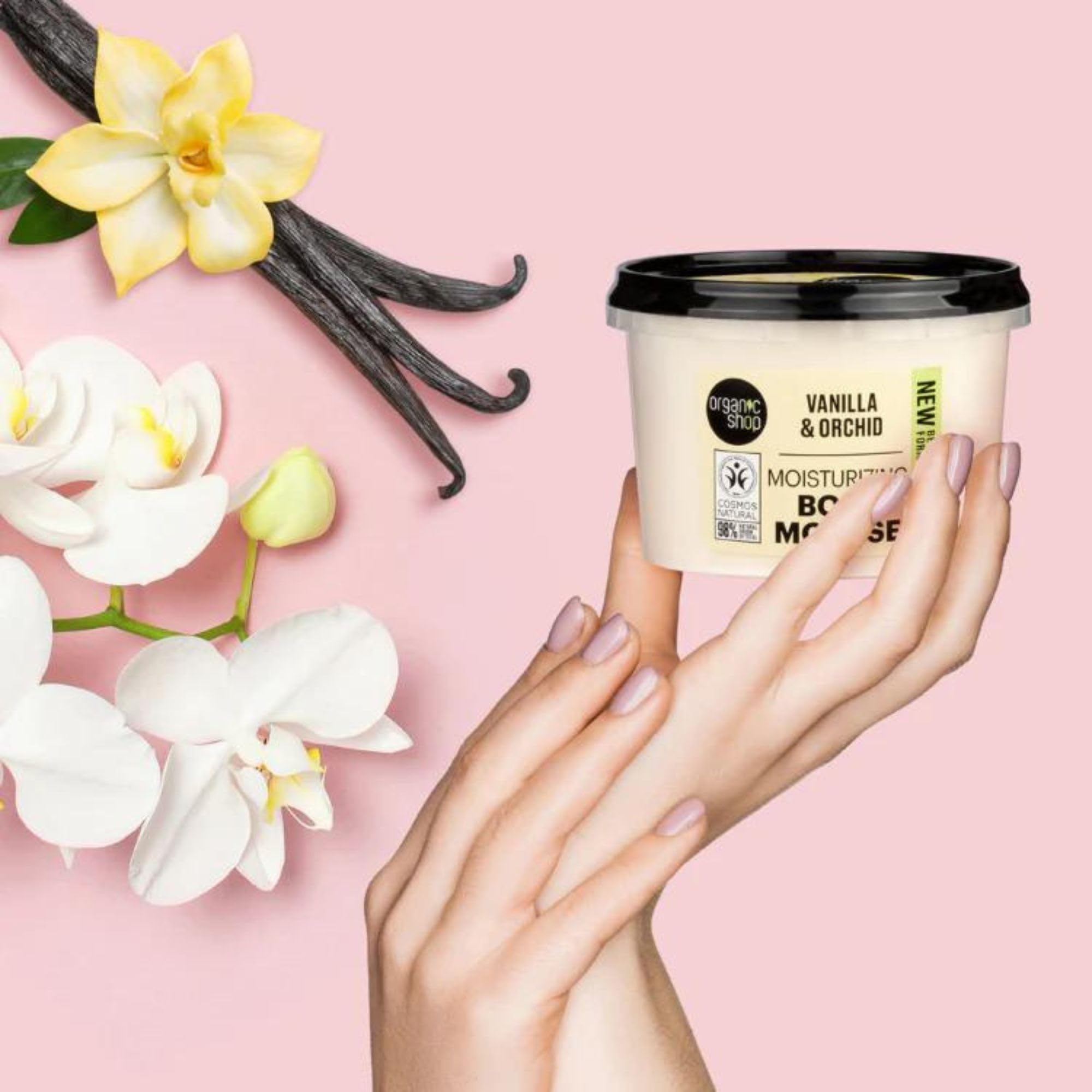 Organic Shop Moisturizing Body Mousse with Vanilla & Orchid, 250 ml 6