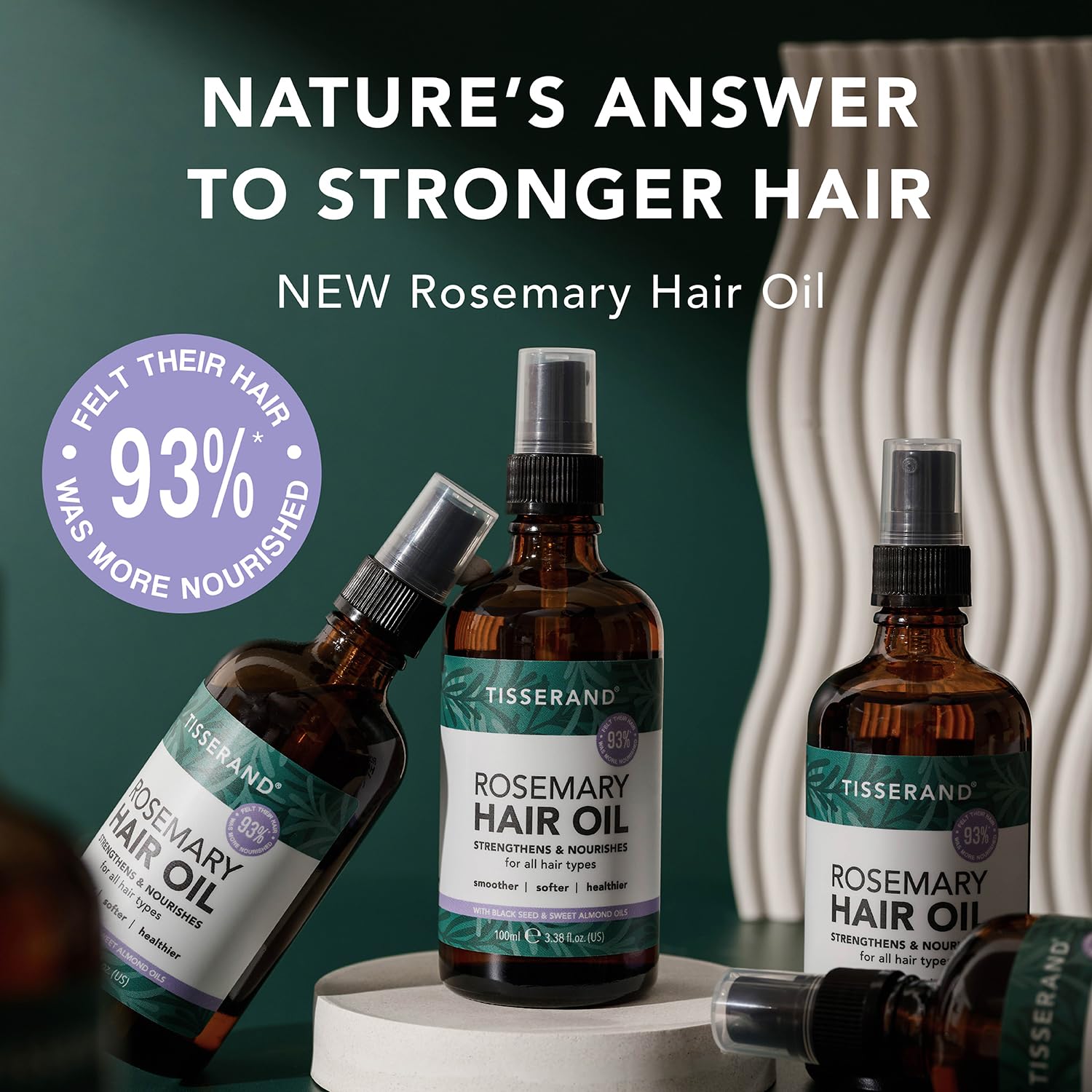 Tisserand Natural Pure Rosemary Hair Oil Spray for Hair Growth and Thicker Hair 7