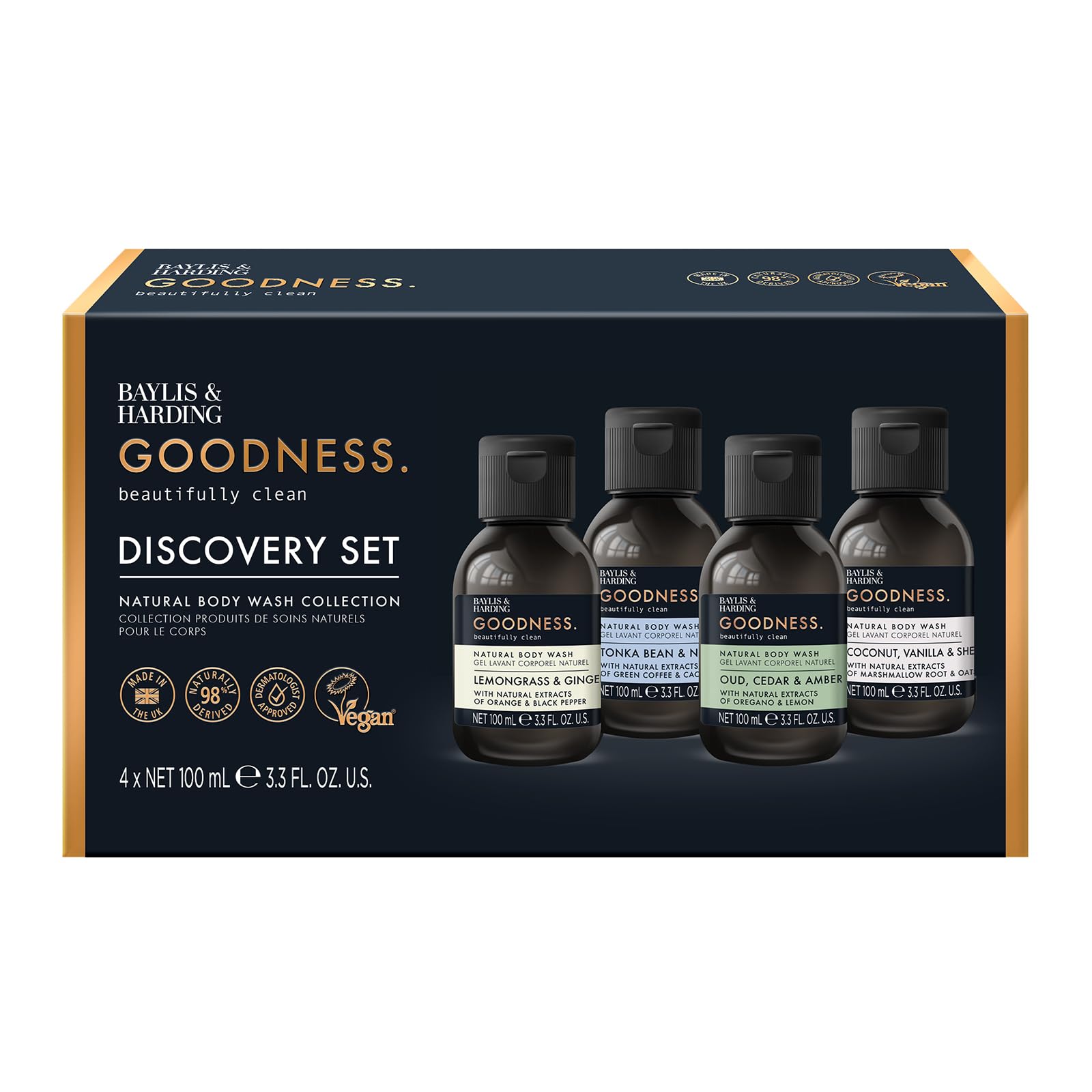 Baylis & Harding Goodness Discovery Gift Set - 4 Vegan Body Washes