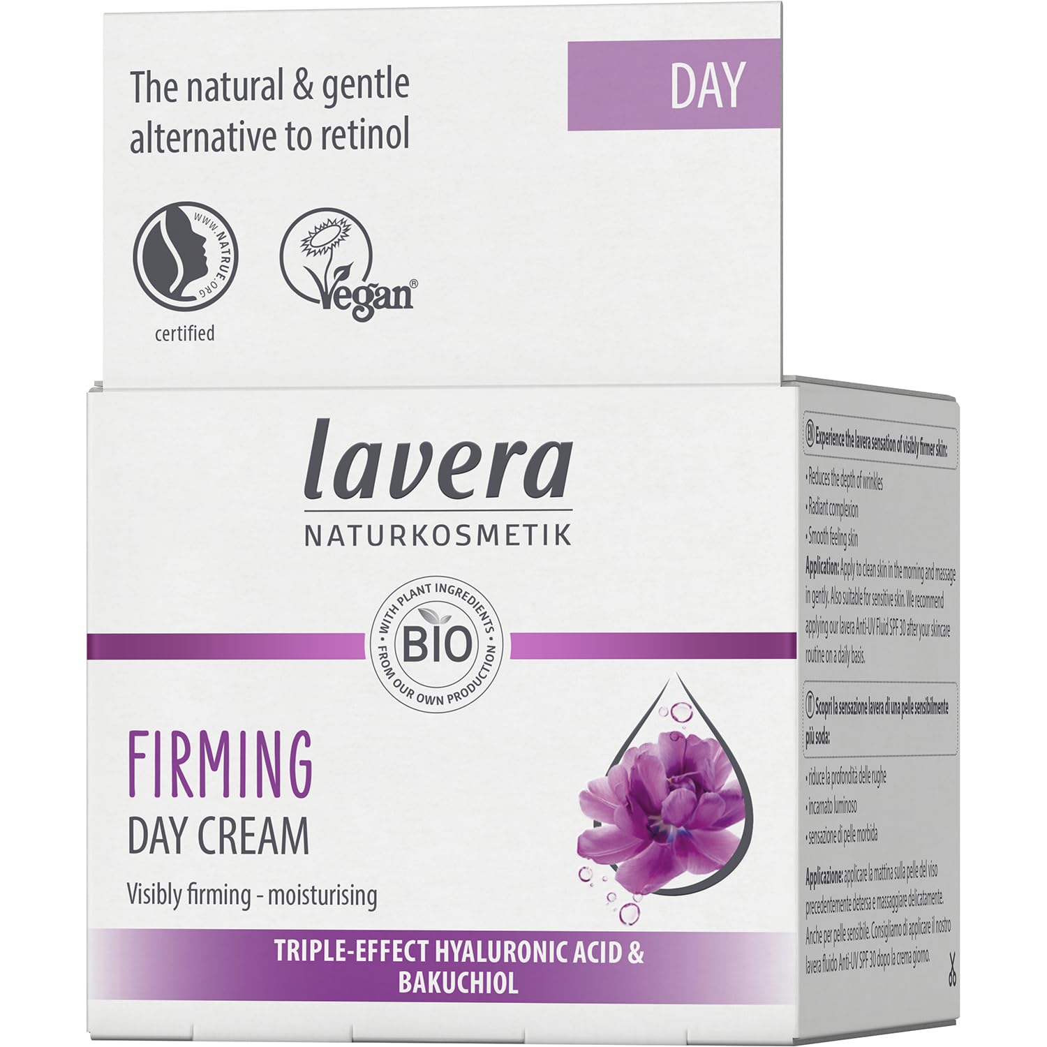 lavera Firming Day Cream with Hyaluronic Acid and Bakuchiol for Anti-Wrinkle Care 5