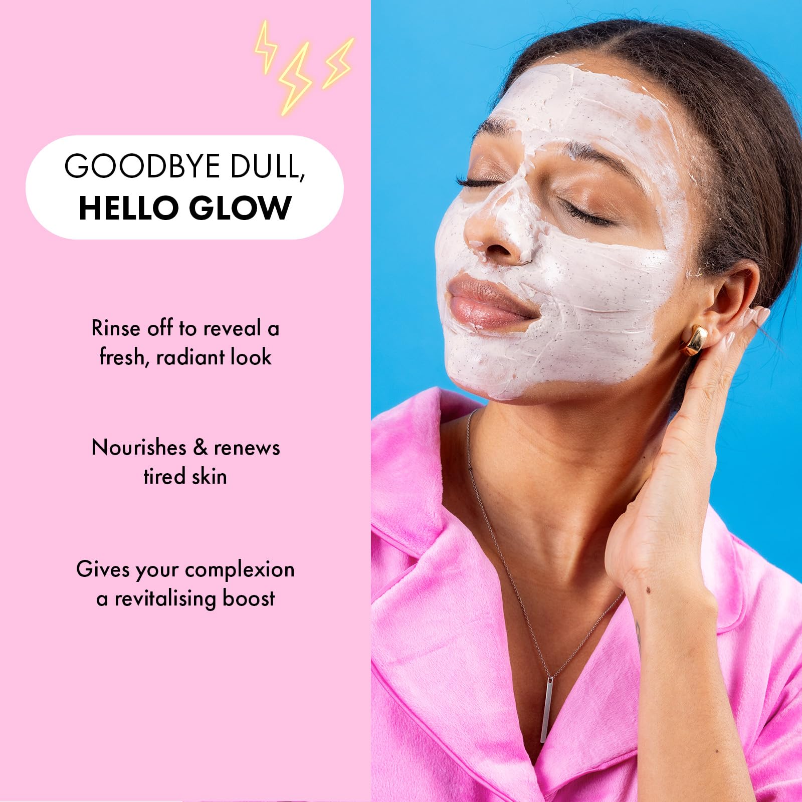 7th Heaven Pink Rose Clay Face Mask with Retinol for Brighter, Mattified Skin 3