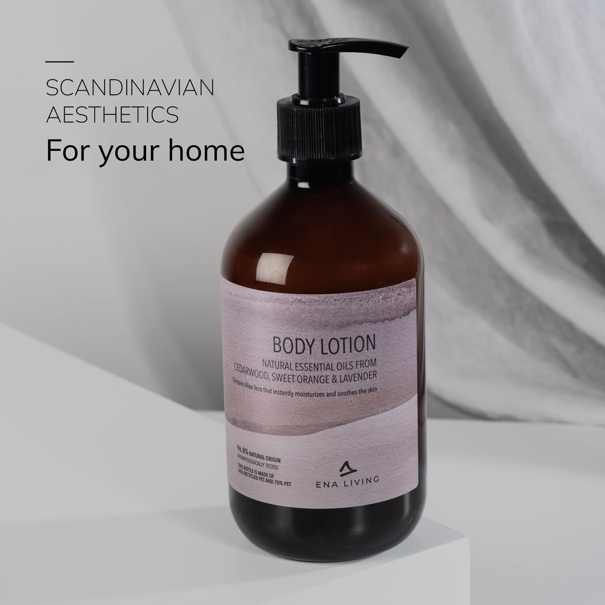 ENA Living Cedar Scented Lotion | 500ml | Dermatologically Tested Moisturiser for Dry Skin 6