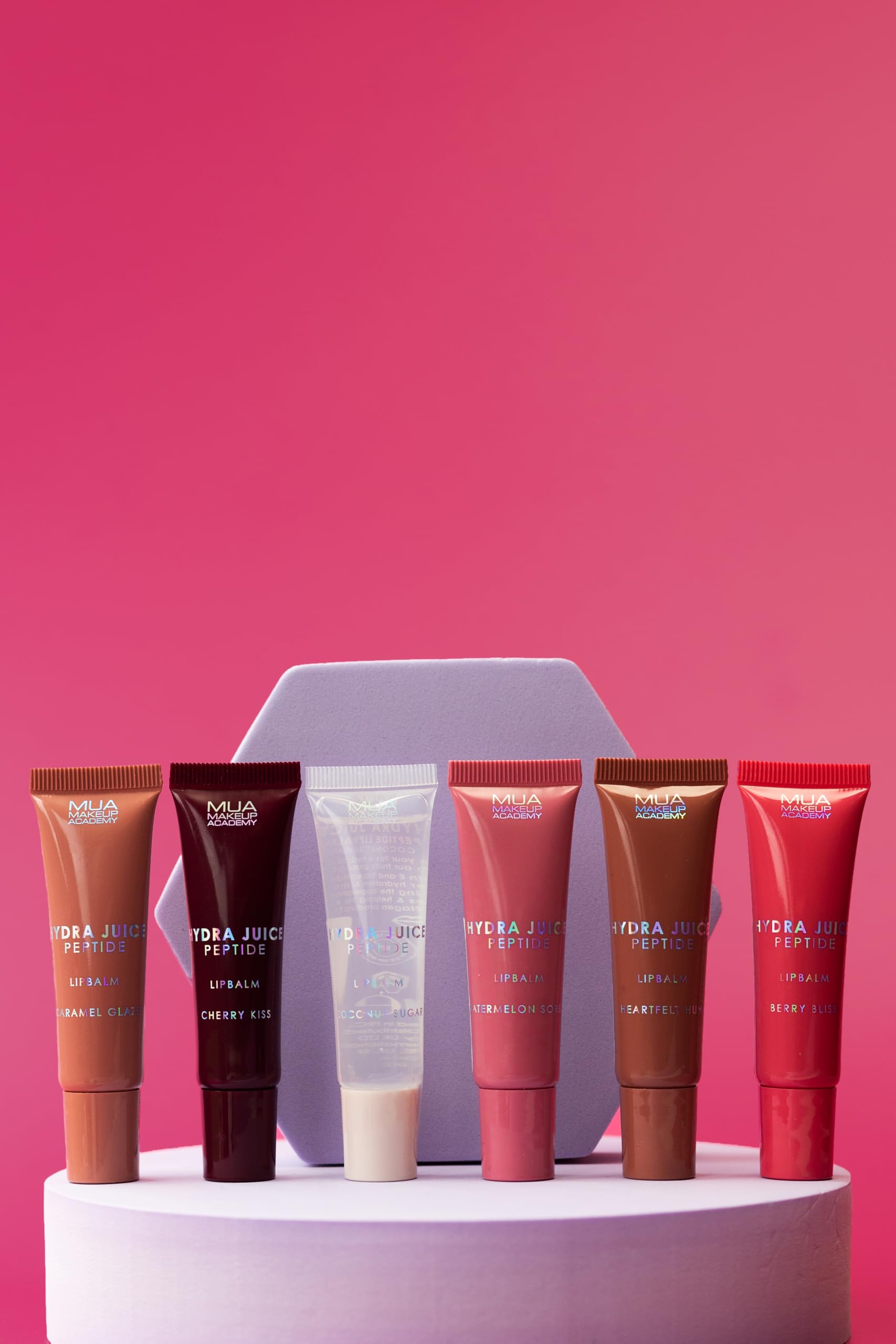 MUA Makeup Academy Hydra Juice Shimmer Peptide Lip Balm, Watermelon Sorbet, Vegan & Cruelty Free, 10 ml 6