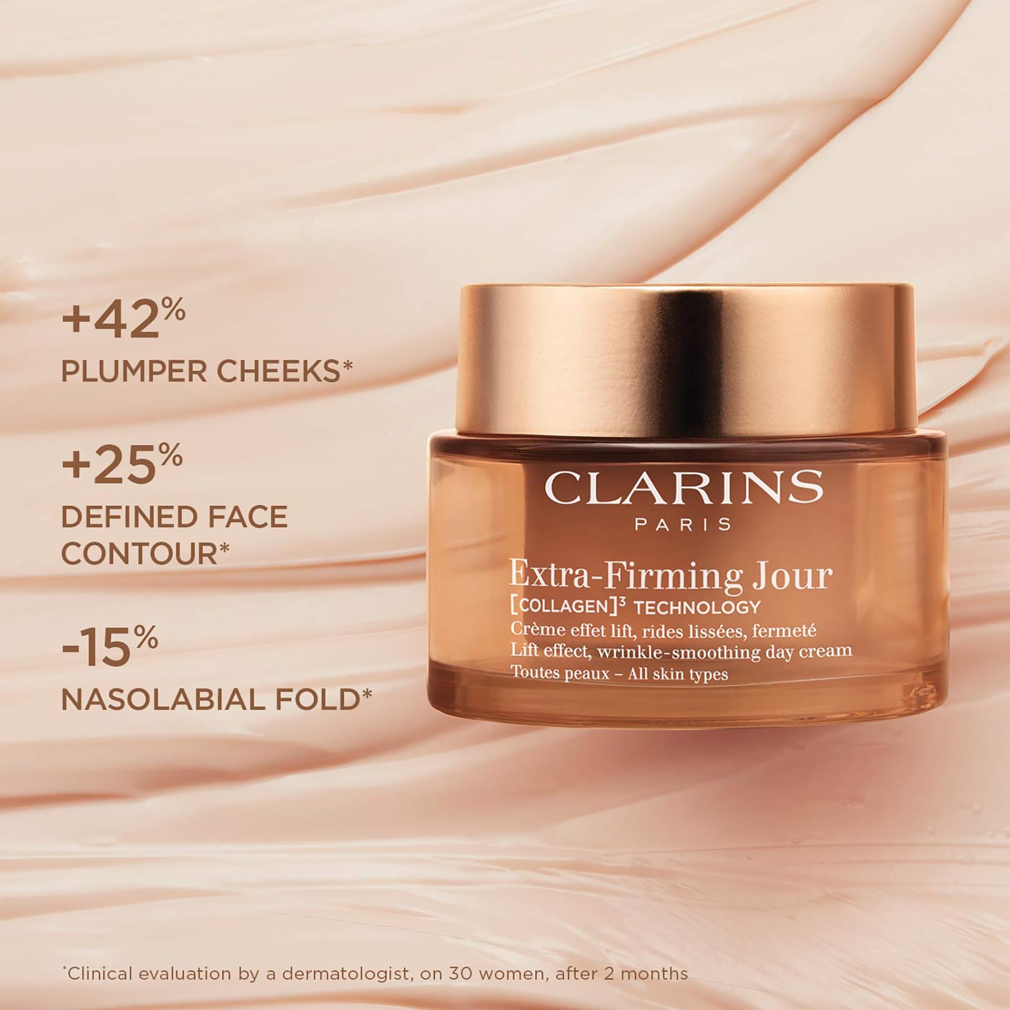 CLARINS Extra-Firming Day Cream Refill SPF 15 | Anti-Ageing Moisturiser 3
