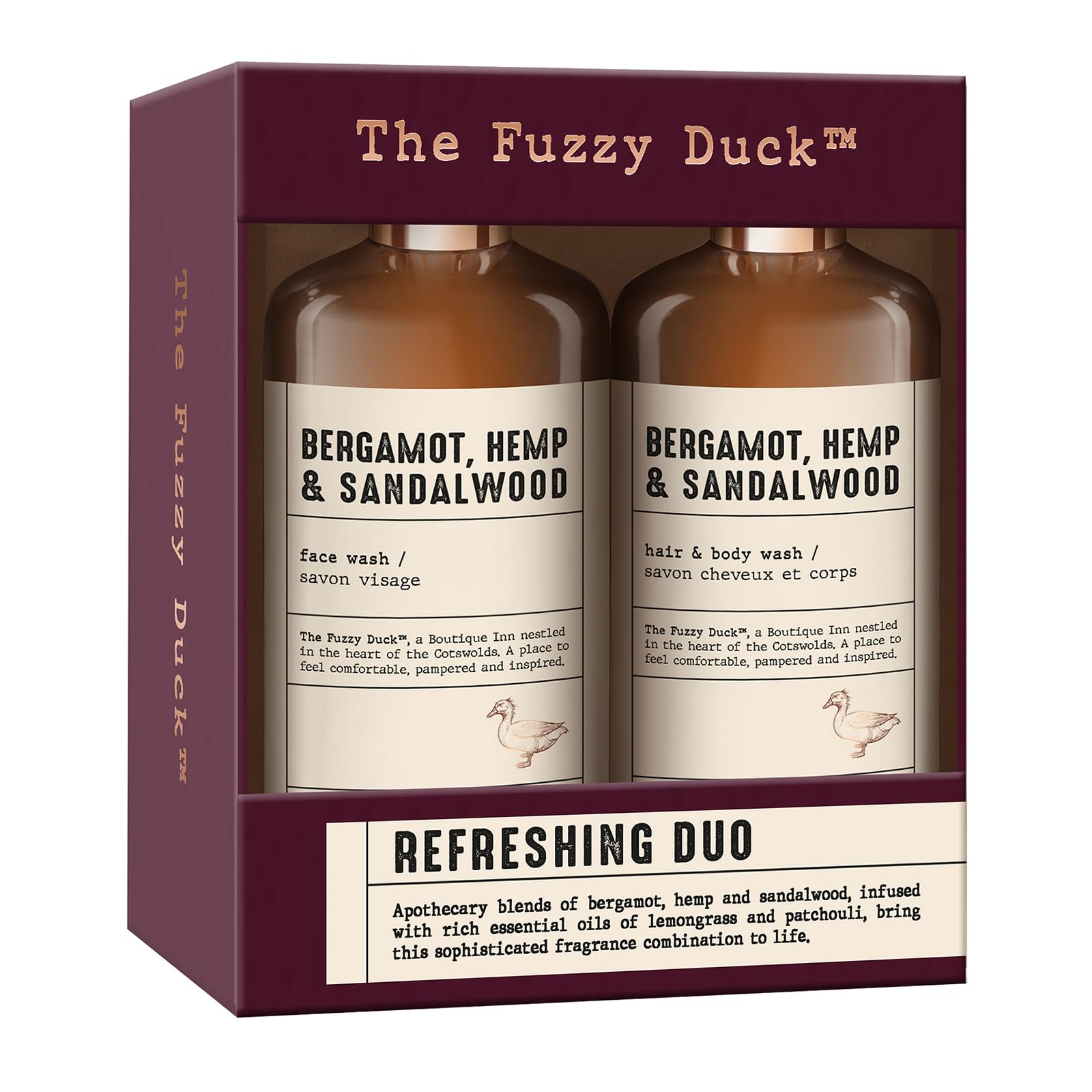 Baylis &amp; Harding The Fuzzy Duck Bergamotte, Hanf &amp; Sandelholz Erfrischendes Duo-Geschenkset für Männer (1 Stück) - Vegan 8