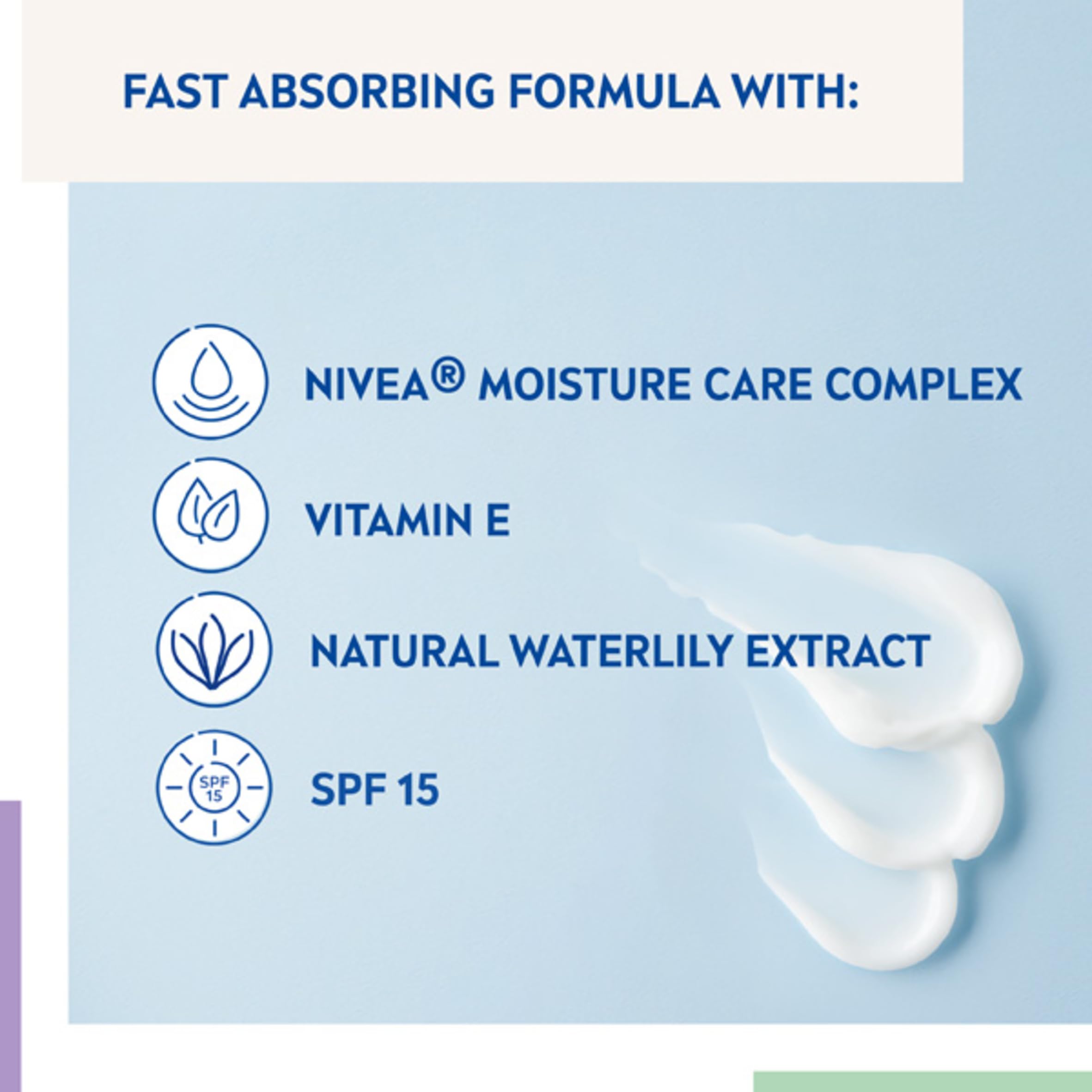 NIVEA Light Moisturising Day Cream with Vitamin E and SPF 15 for Normal Skin 3