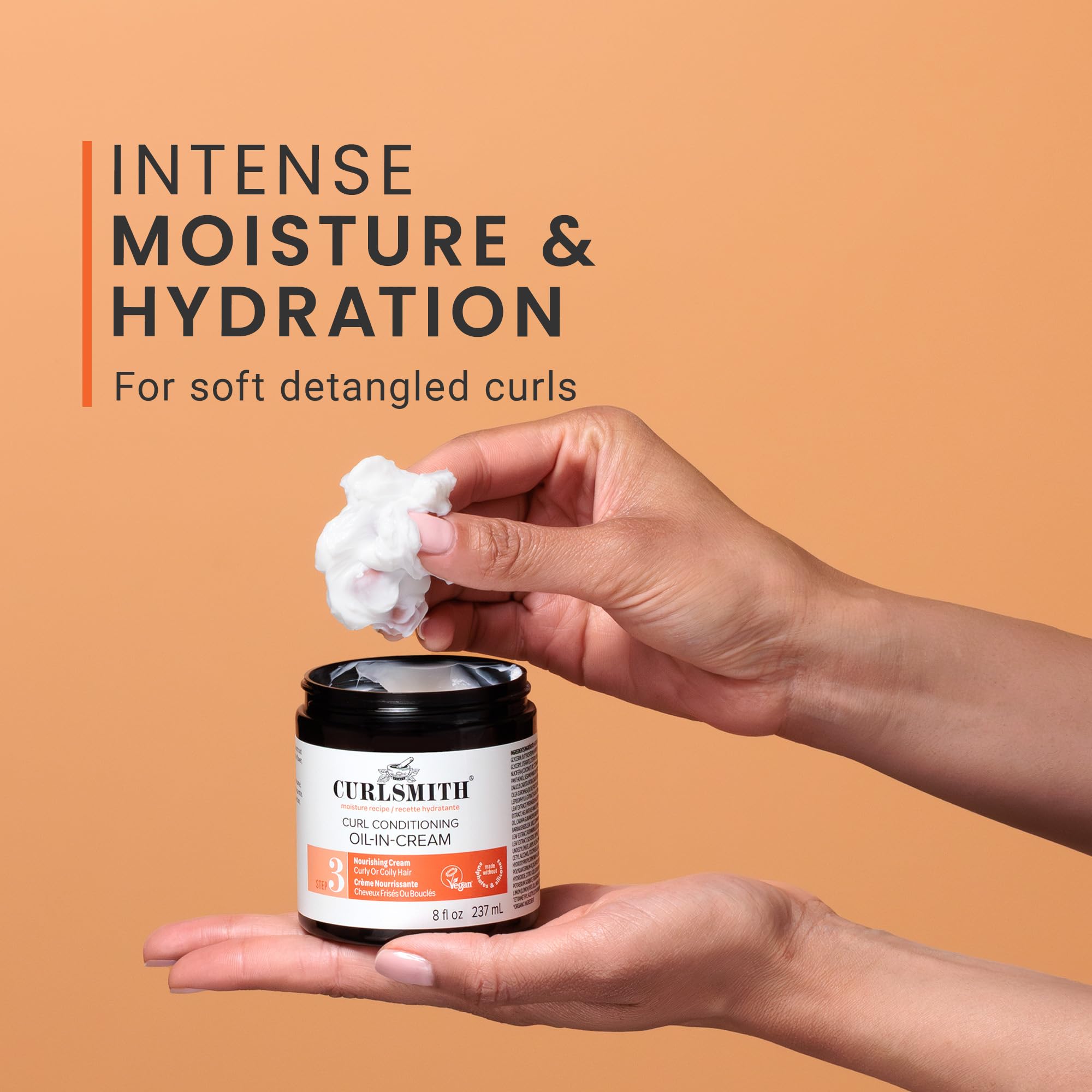 Curlsmith Curl Conditioning Oil in Cream - Vegan Leave-in Conditioner for Curly/Coily Hair (237ml) 5