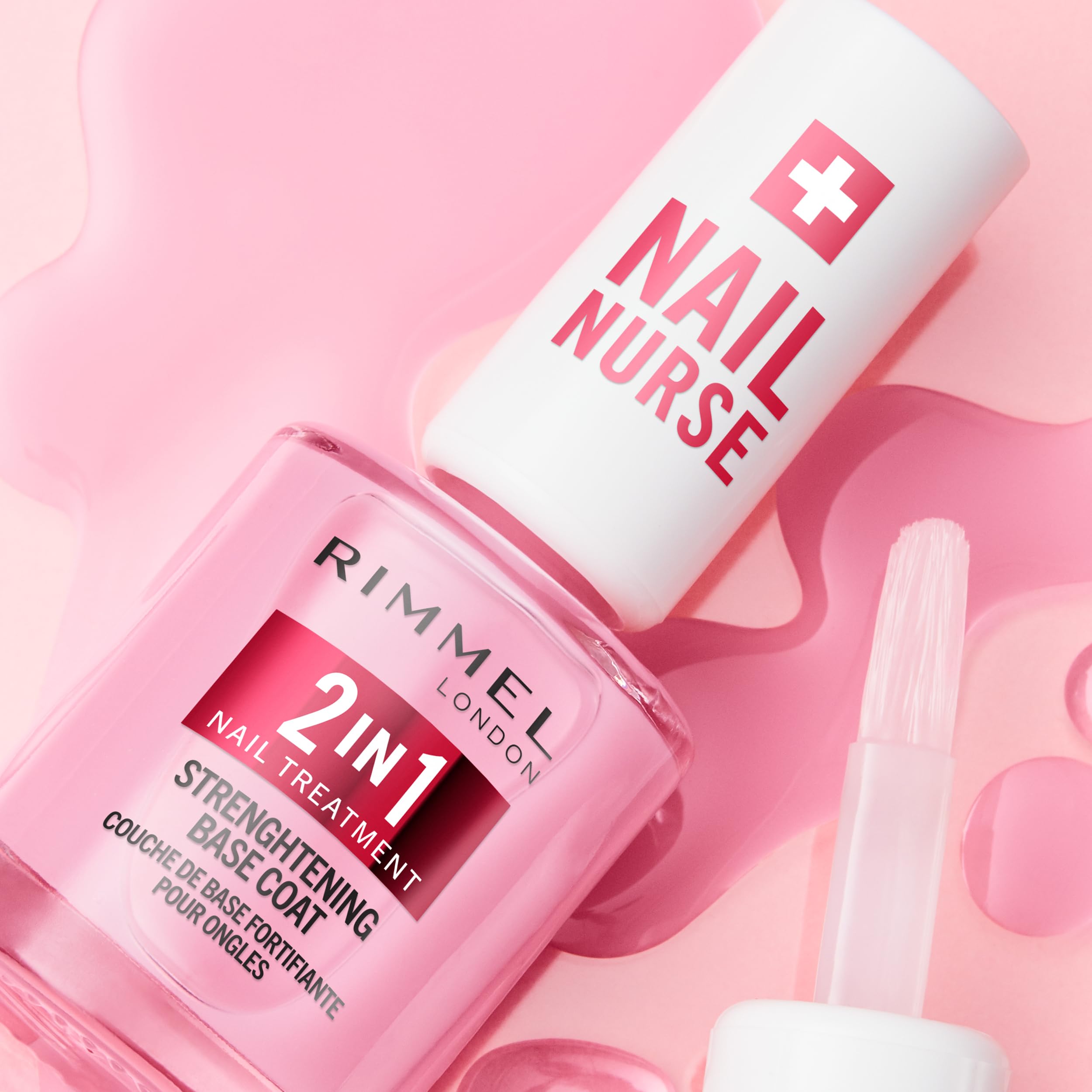 Rimmel London Nail Nurse 2 in 1 Base Coat & Strengthener with Biotin and Amethyst 7