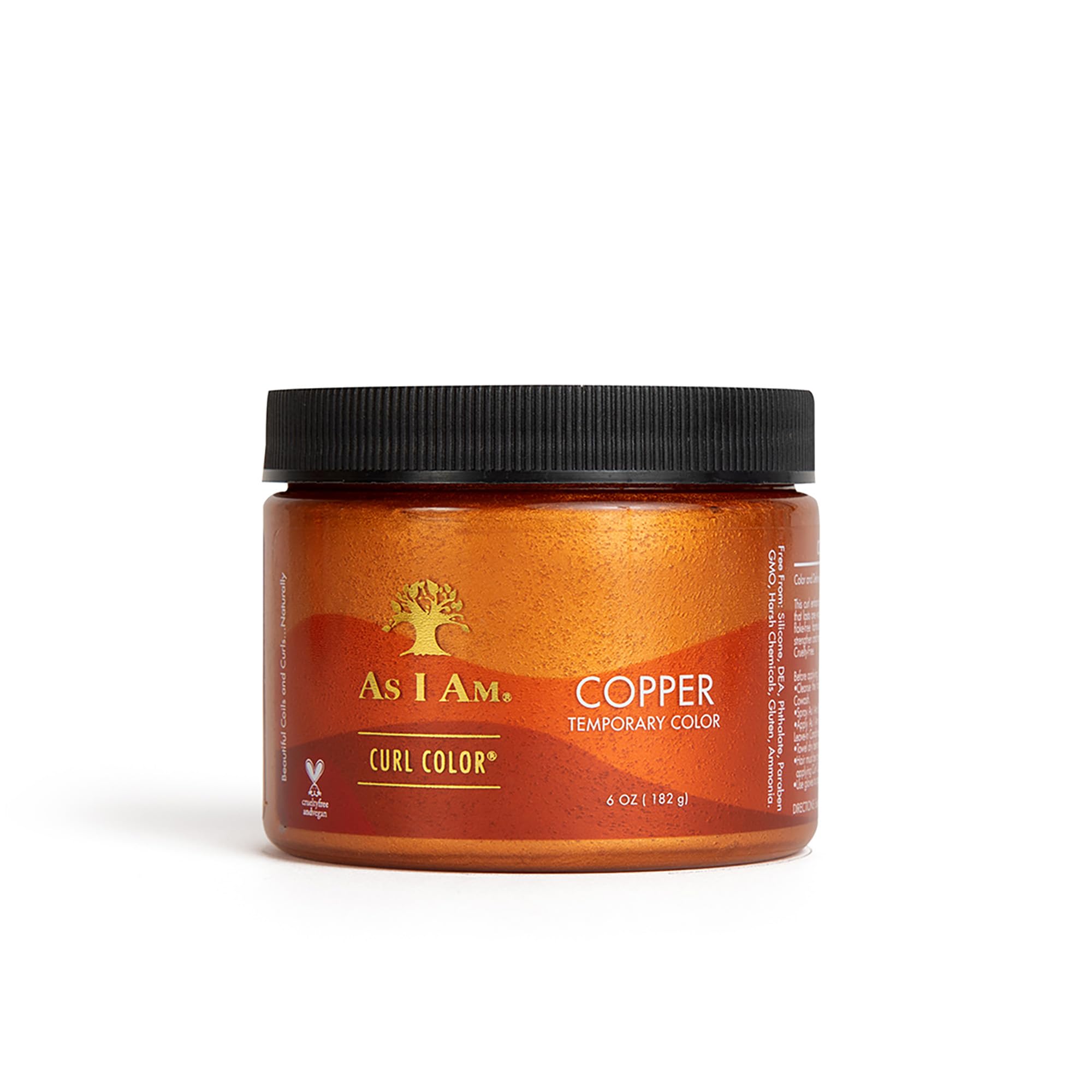 As I Am Curl Color Copper Temporary Colour & Curling Gel for Type 3 & 4 Hair 6oz
