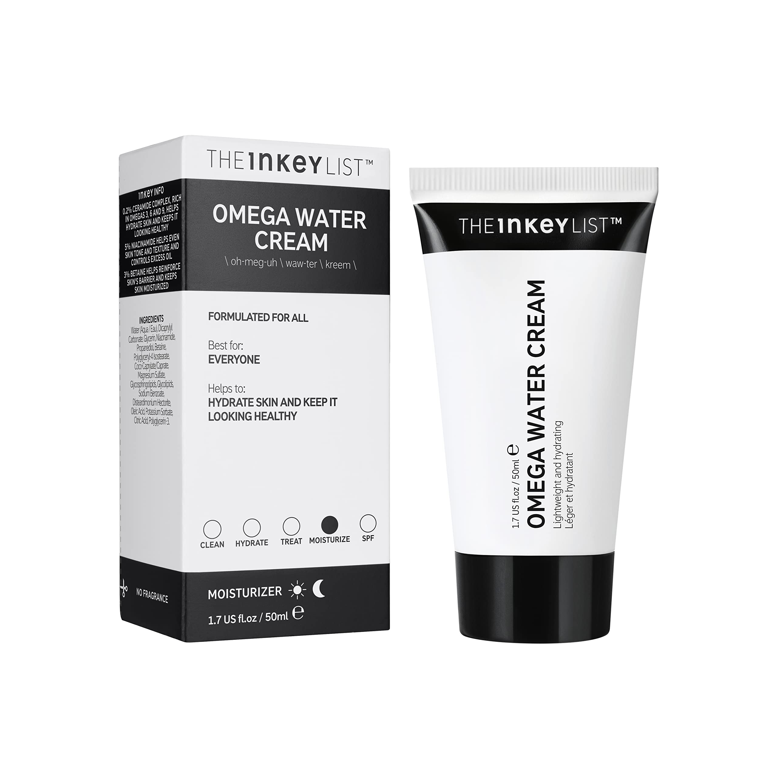 The INKEY List Omega Hydrating Water Cream Moisturiser (50ml)