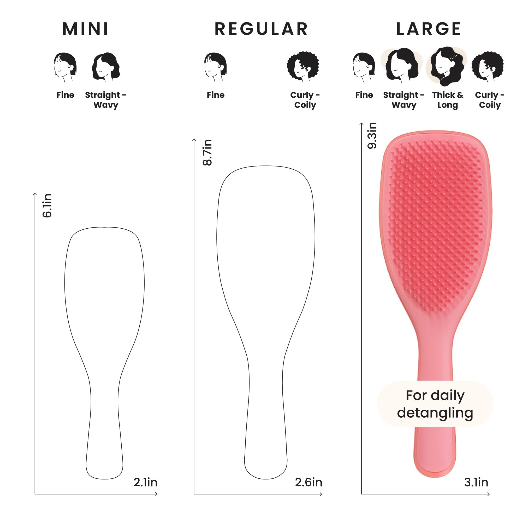 Tangle Teezer The Large Ultimate Detangler Hairbrush for Thick, Curly, and Long Hair 5