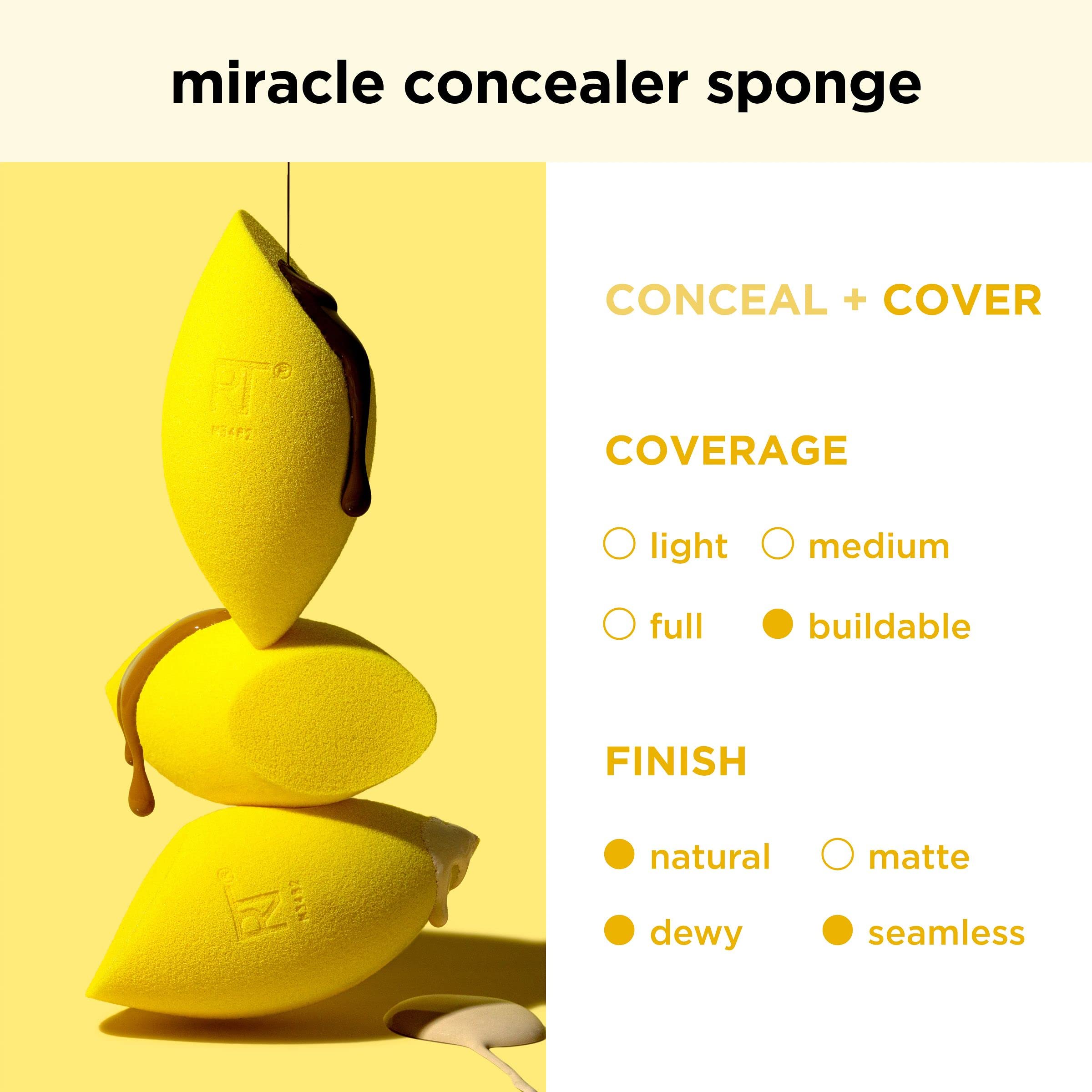 REAL TECHNIQUES Miracle Concealer Sponge Duo for Light to Medium Coverage 7