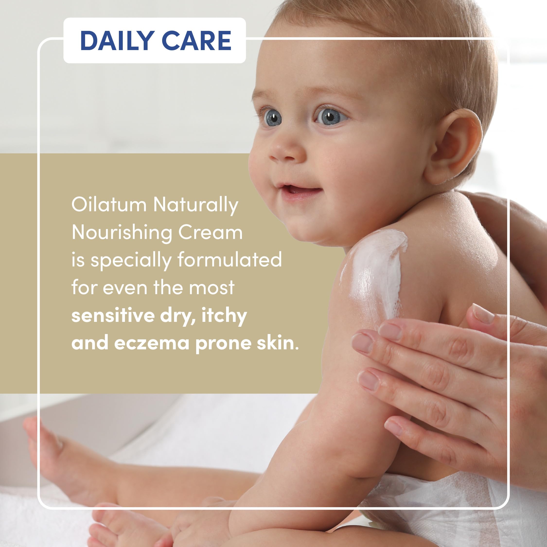 Oilatum Baby Naturally Nourishing Cream with Natural Oatmeal for Dry, Eczema-Prone Skin 4