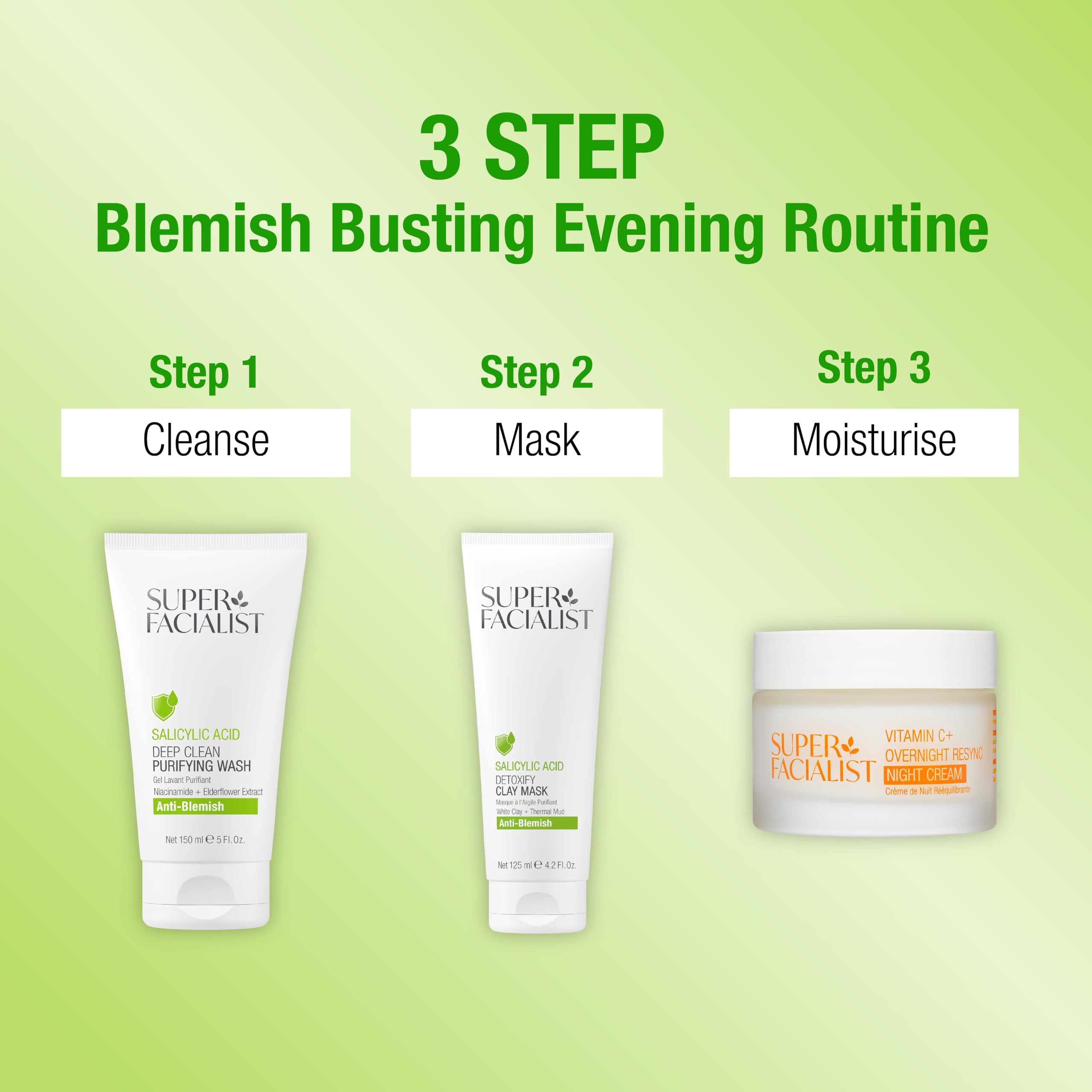 Super Facialist – Reinigungsgel mit Salicylsäure, Niacinamid (Vitamin B3), für reine und klare Haut und zur Behandlung von Akne, 150 ml 6