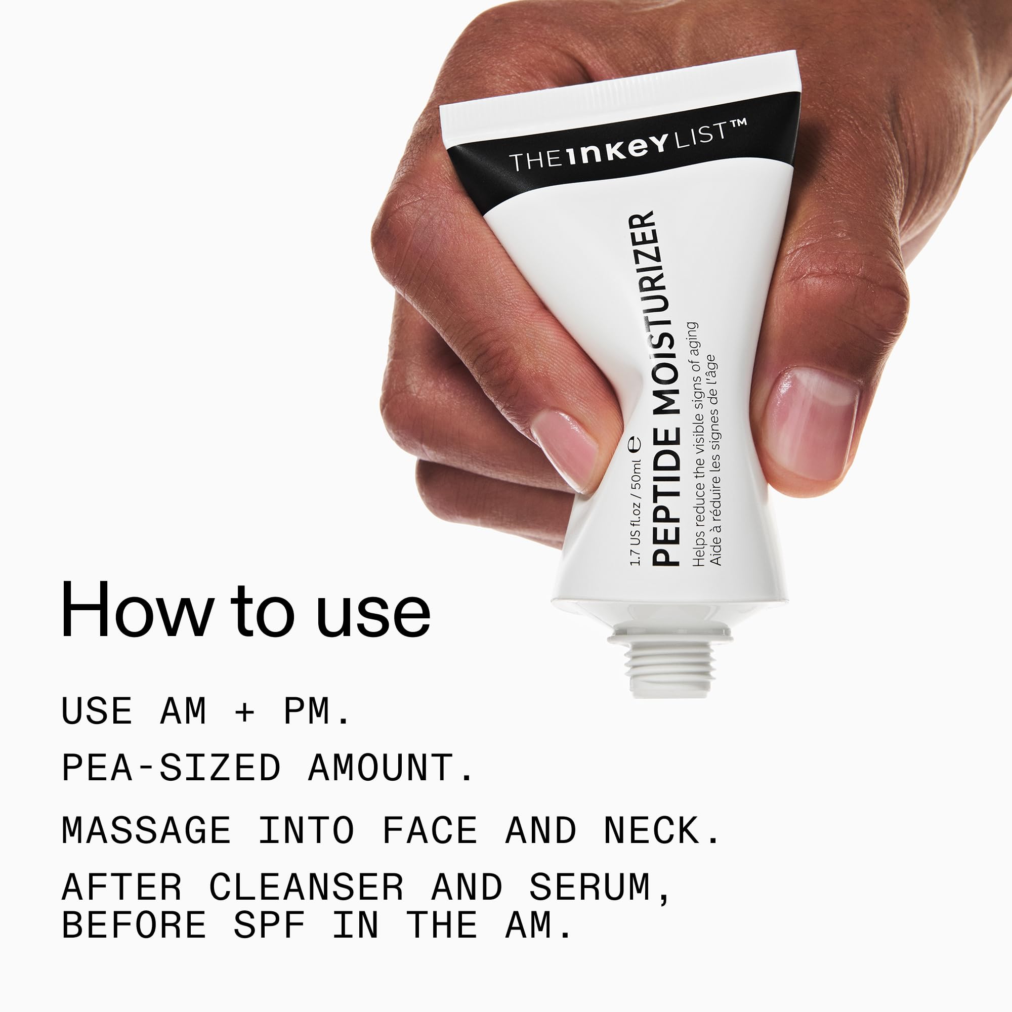 The INKEY List Peptide Moisturiser 50ml for Hydration and Collagen Support 5