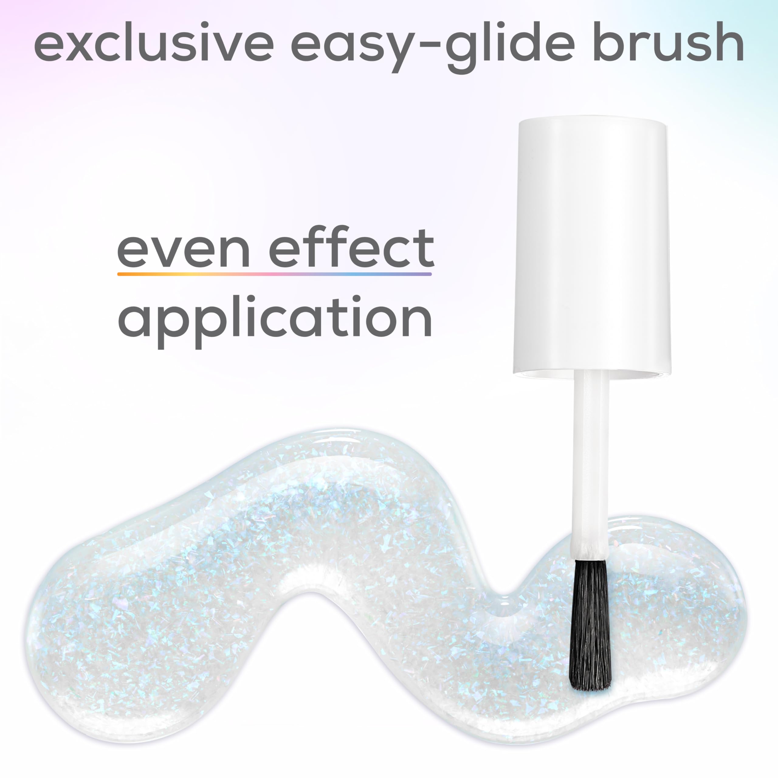 Essie Nail Polish Topcoat, Ethereal Escape, Vegan Formula, Pearl & Holographic Special Effects 6