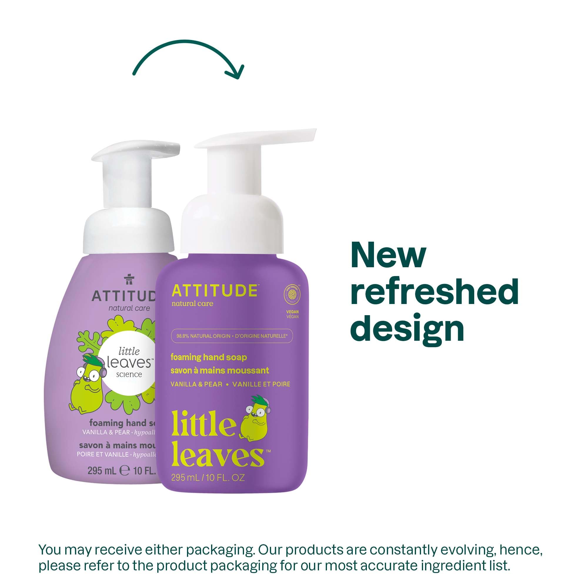 ATTITUDE Kids Foaming Hand Soap, EWG Verified, Pear & Vanilla Scent, 295 mL 2
