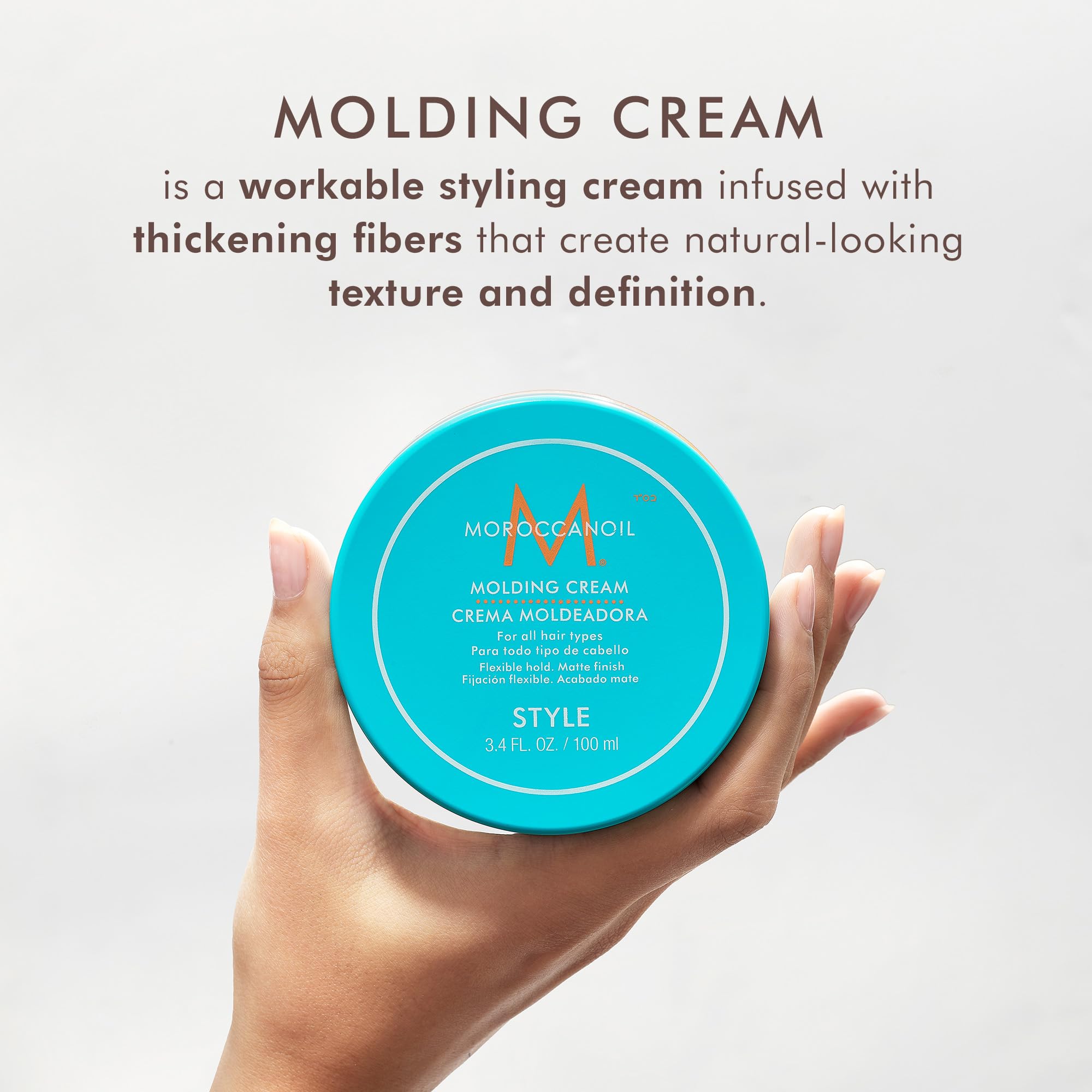 Moroccanoil Molding Cream for Texture and Flexible Hold Styling 4