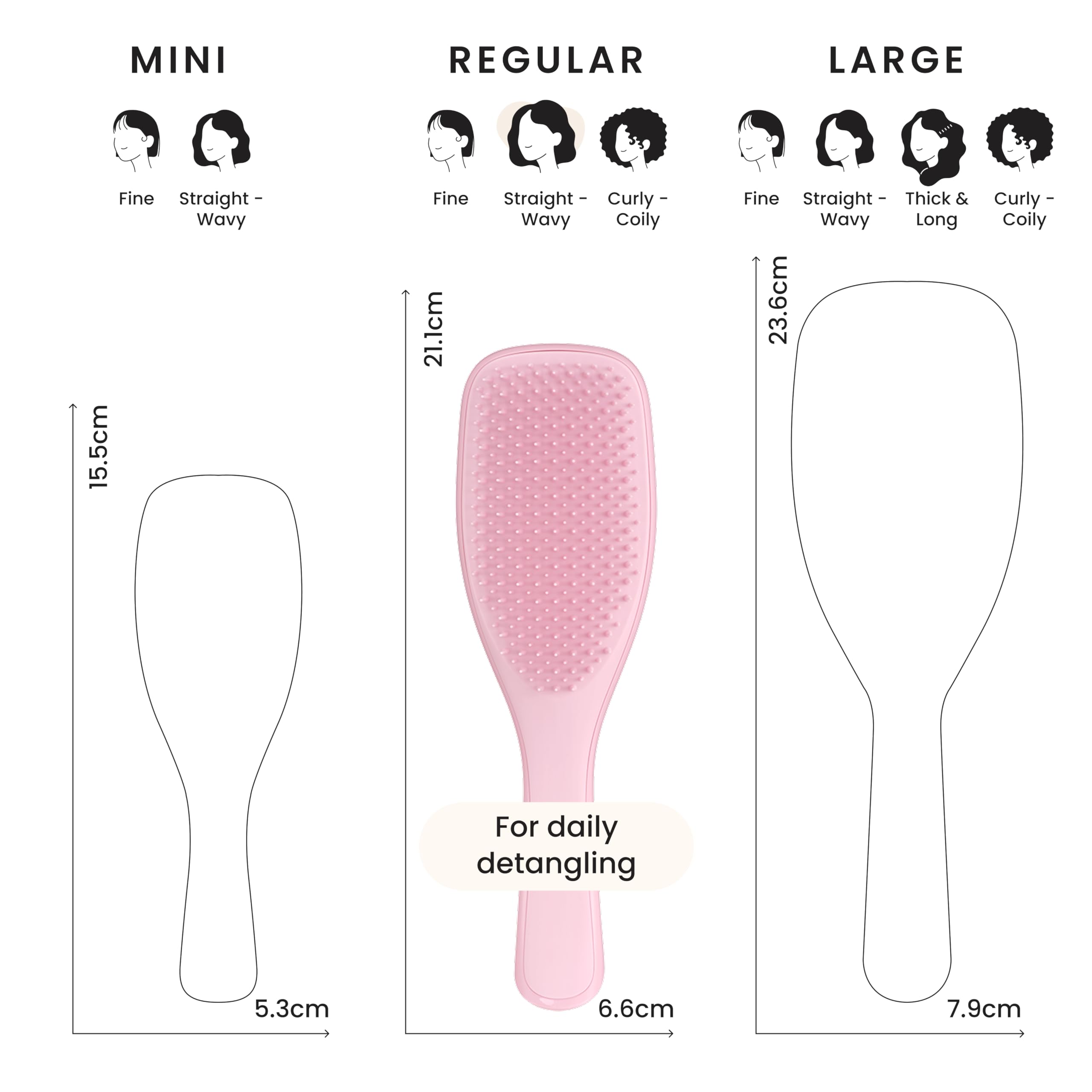 Tangle Teezer Ultimate Detangler Hairbrush - Millennial Pink - For Wet & Dry Hair 8