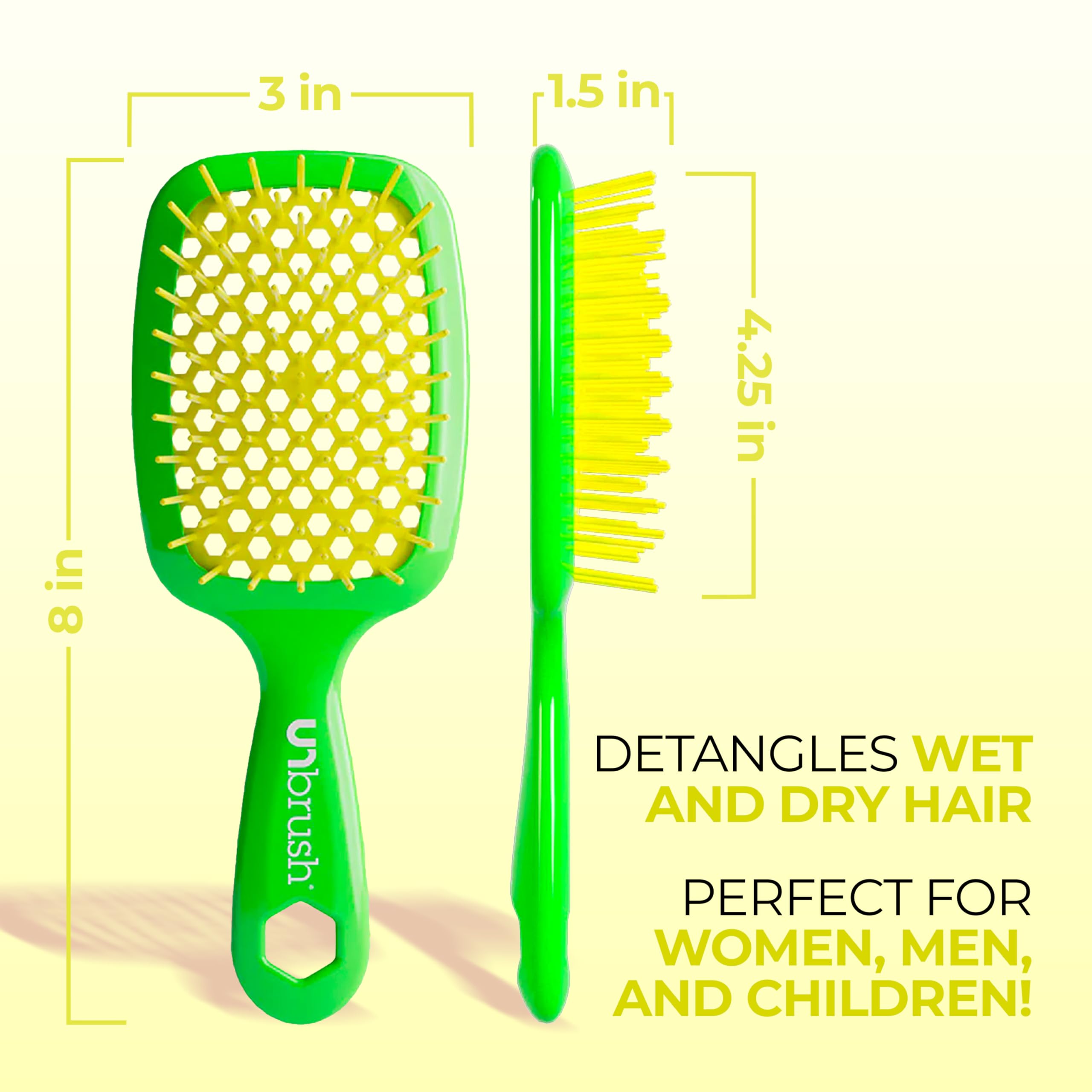FHI Heat UNbrush Detangling Brush with DuoFlex Anti-Static Bristles for Wet or Dry Hair 5