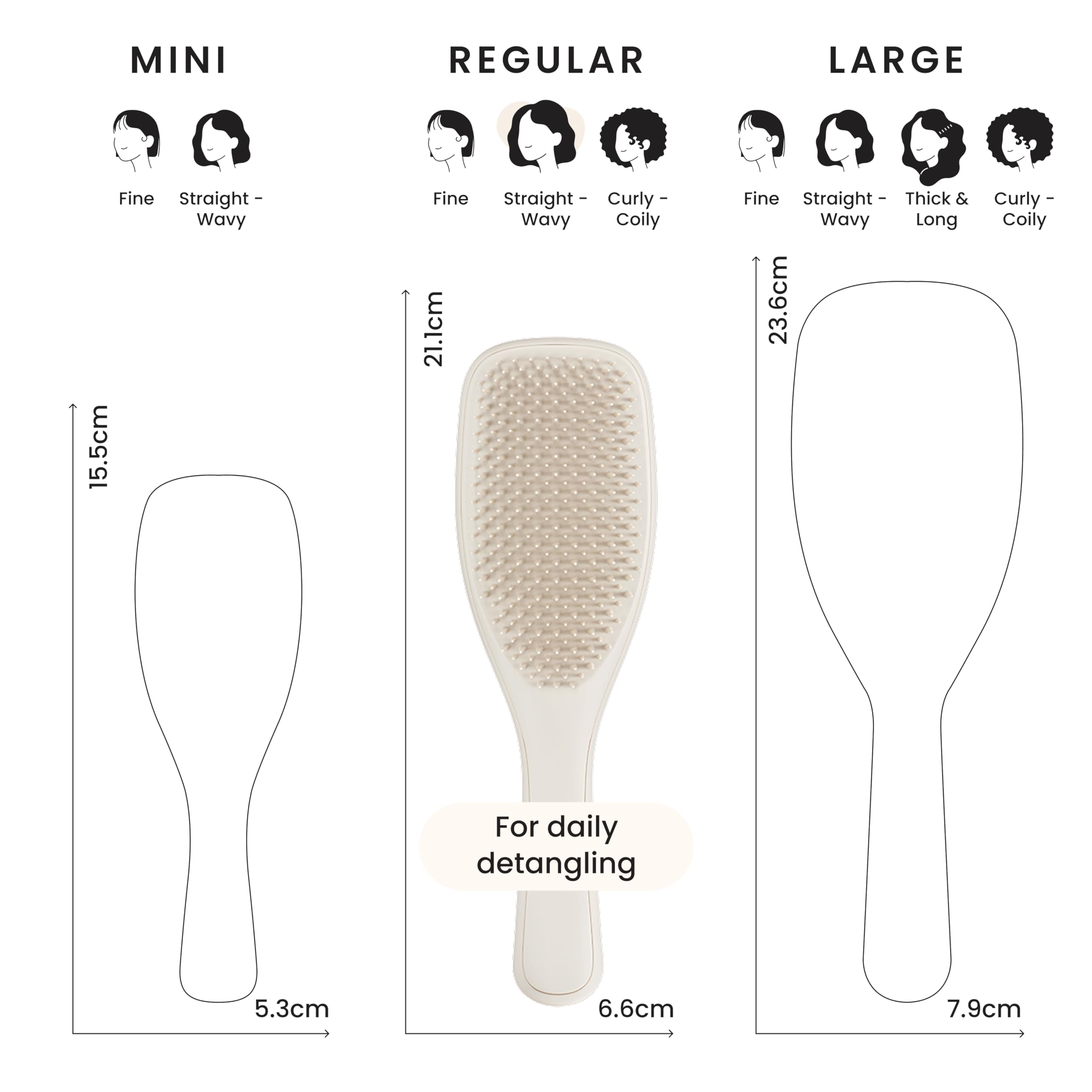 Tangle Teezer Ultimate Detangler Hairbrush - Matte Pumice Gray for Wet/Dry Hair 7