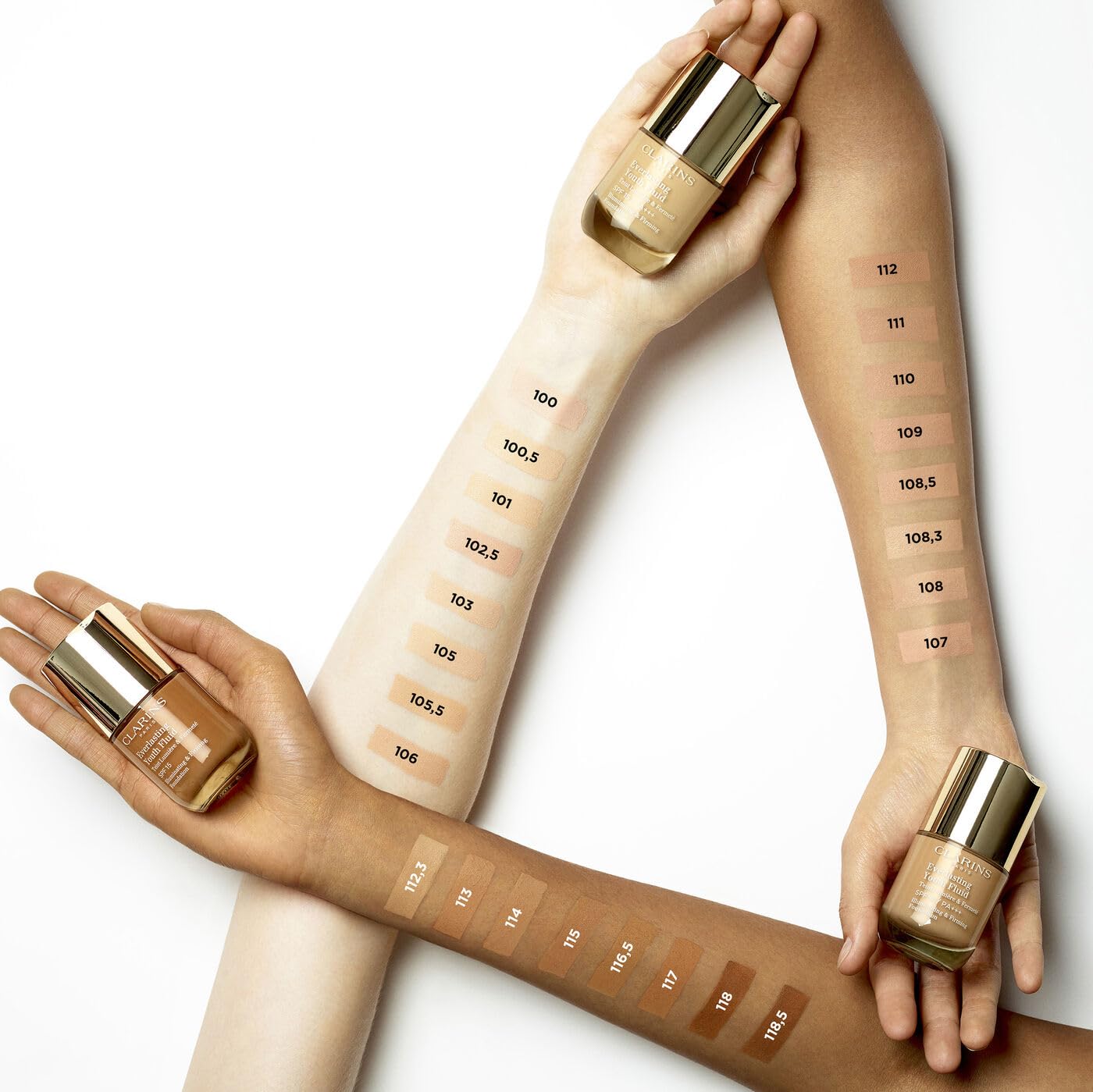 CLARINS Everlasting Youth Fluid Foundation SPF15 - Shade 110 Honey, 30ml 5