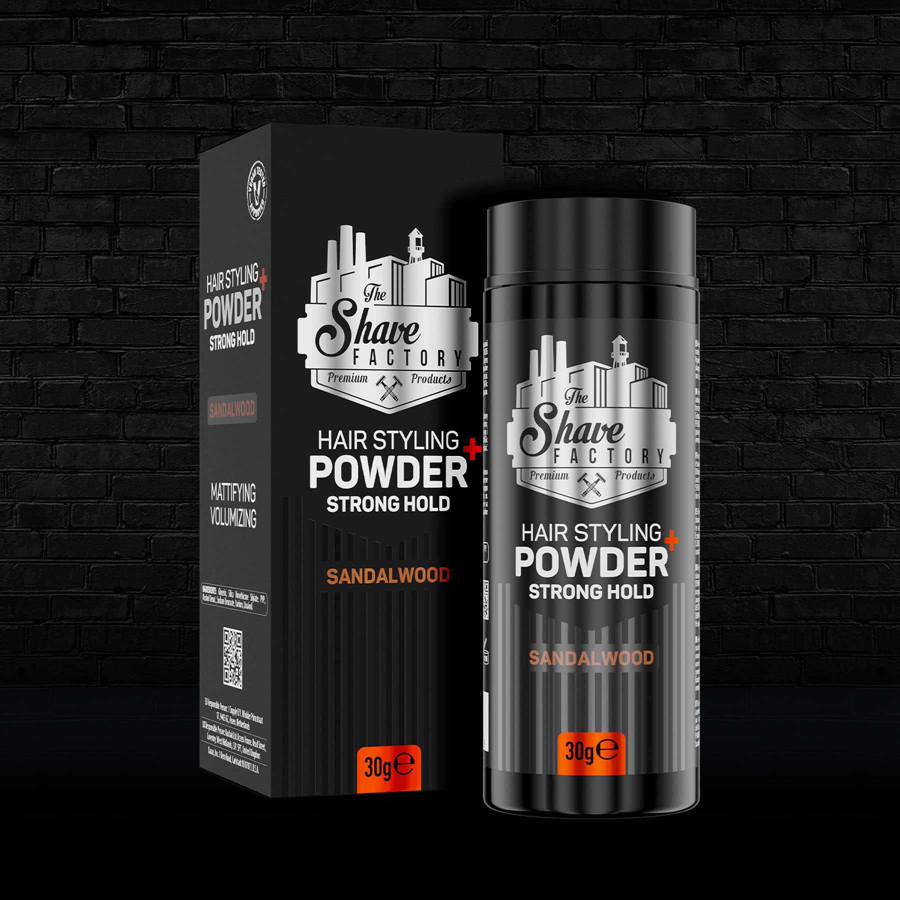 The Shave Factory Hair Styling Powder 30g - Mattifying Volumizing Powder for Maximum Control 3