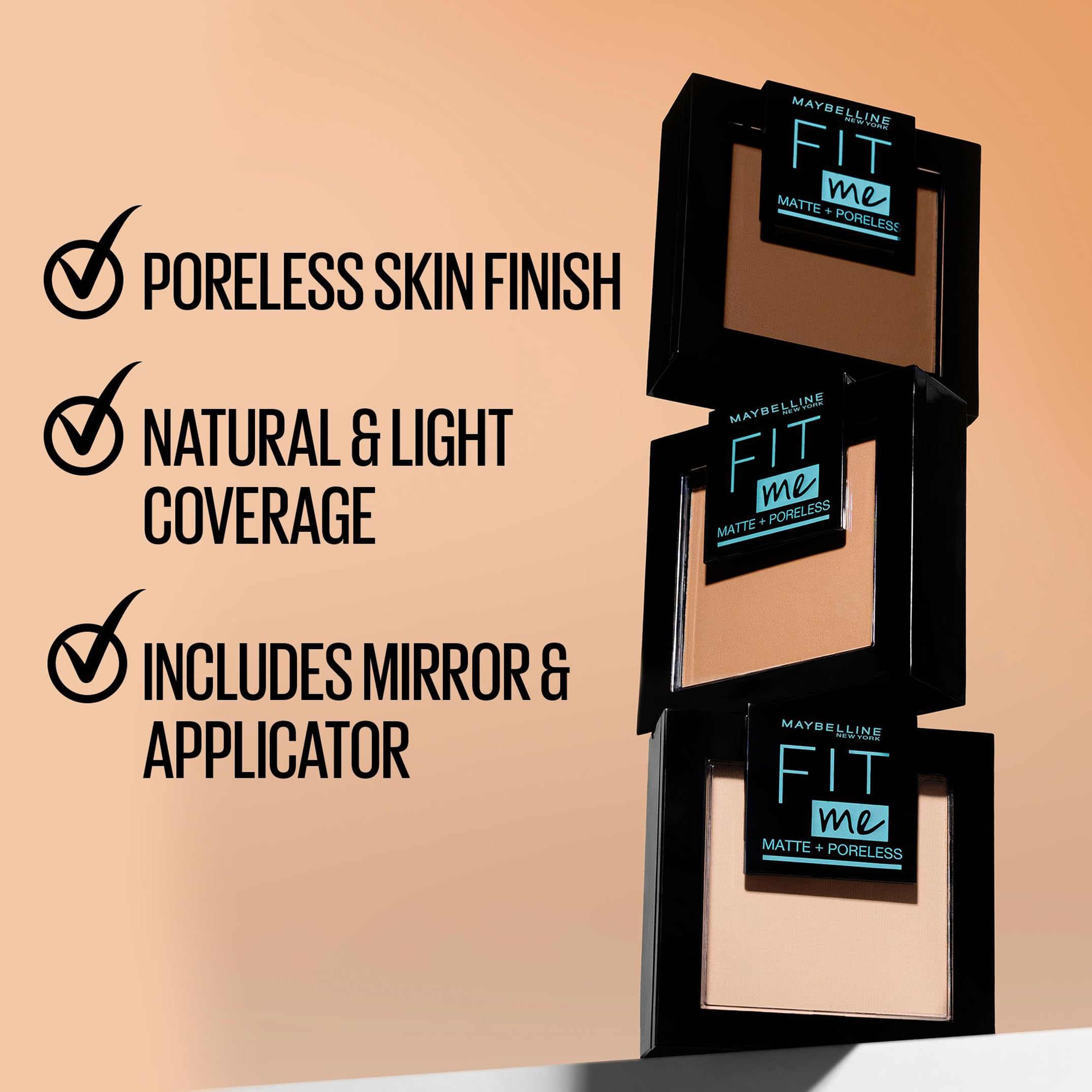 Maybelline Fit Me Matte and Poreless Powder, Shade 220 Natural Beige, 9g 4