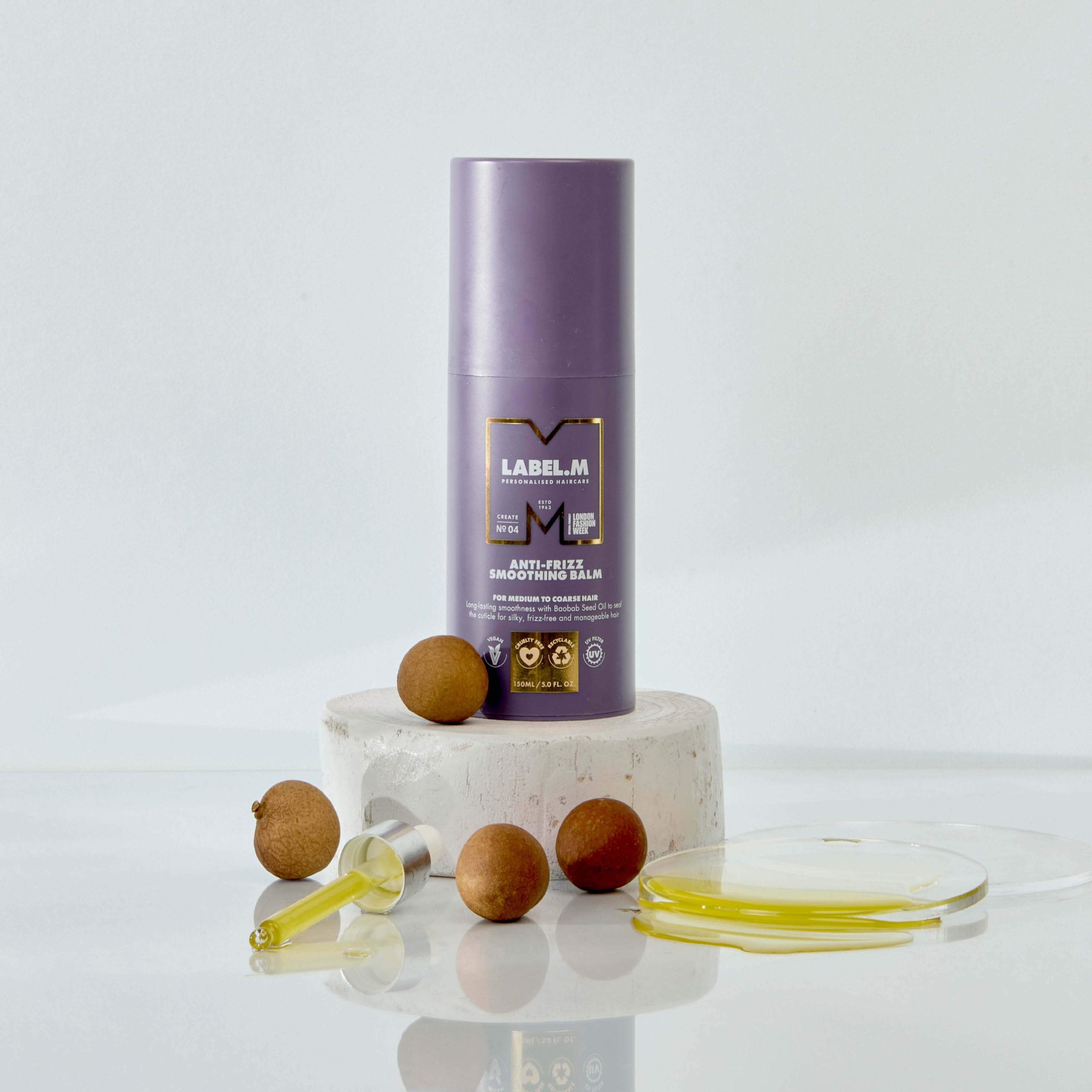 label.m Anti-Frizz Smoothing Balm for Long-Lasting Silky, Frizz-Free Hair (150ml)